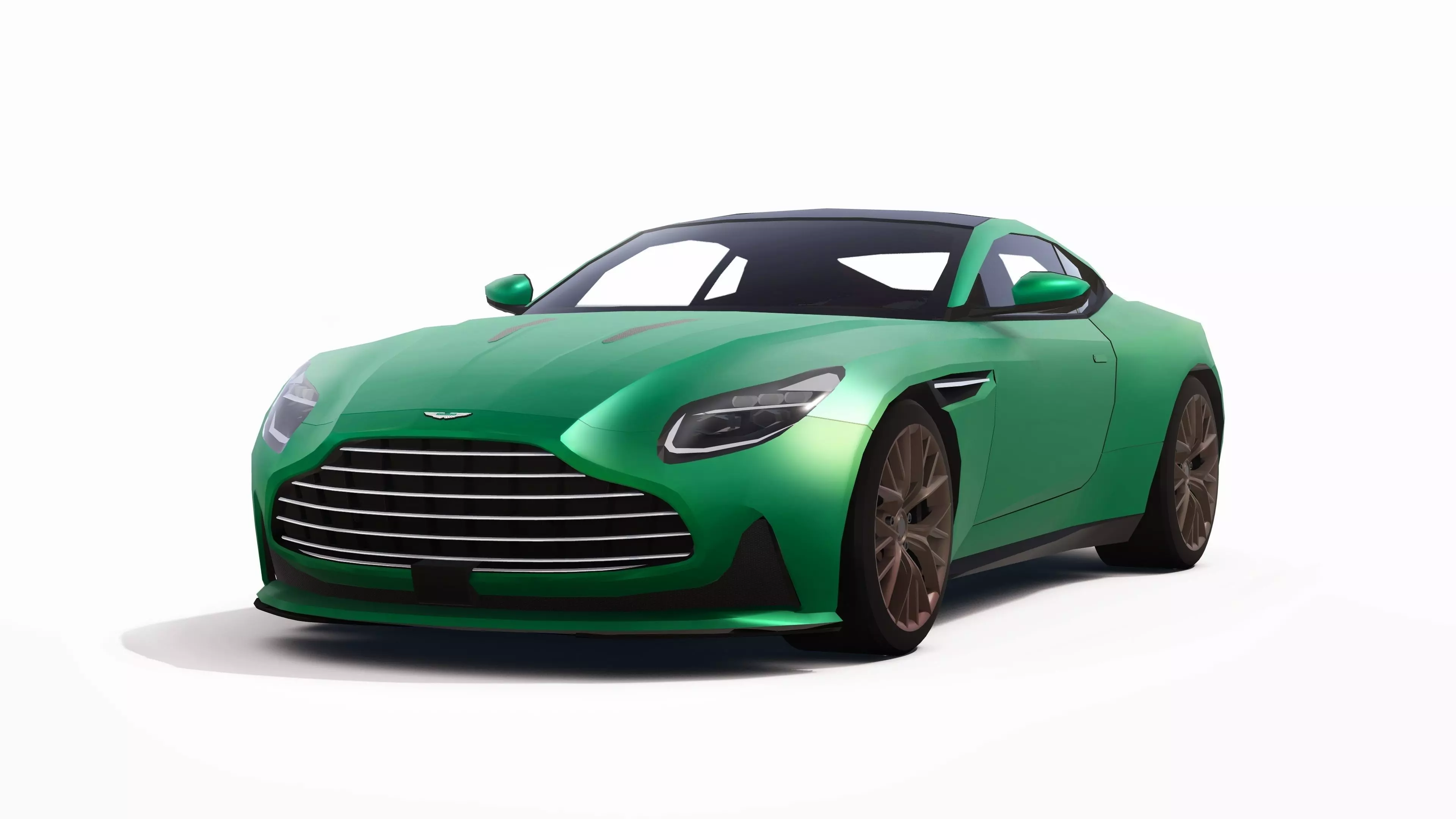 Aston Martin DB12 2024 Low-poly 3D model