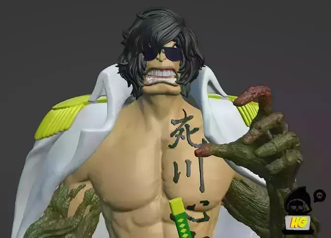 Ryokugyo - One piece 3D print model 3D print model