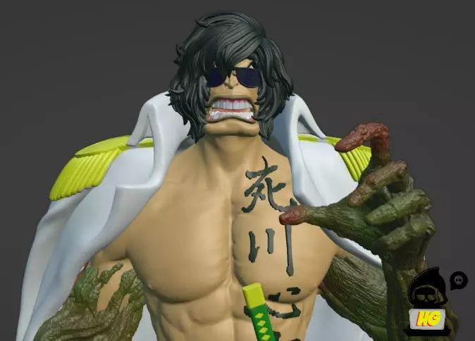 Ryokugyo - One piece 3D print model 3D print model_0