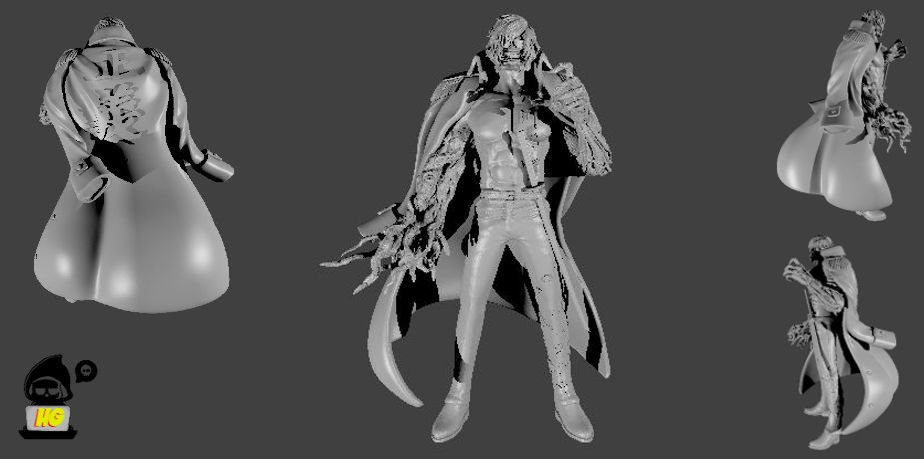 Ryokugyo - One piece 3D print model 3D print model_3