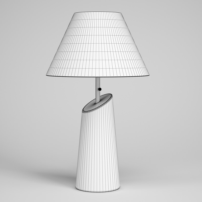 Black Desk Lamp 50 3D model_1