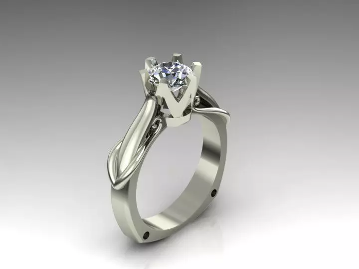 Diamond Ring 3D print model_0