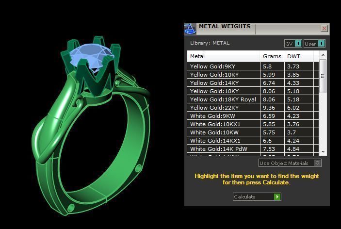 Diamond Ring 3D print model_7