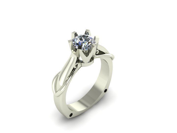 Diamond Ring 3D print model_4