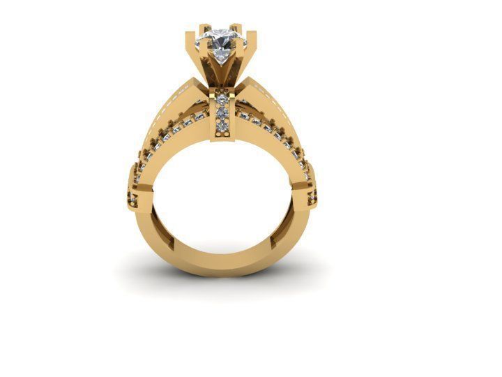 diamond Ring 3D print model_2
