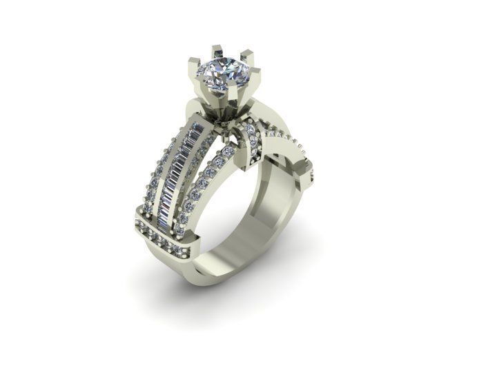 diamond Ring 3D print model_5