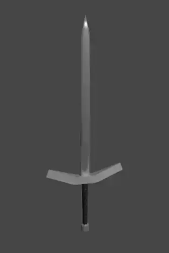 Low Poly Medieval Sword