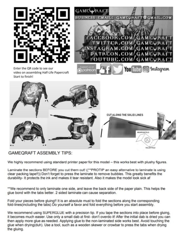 ADRIAN SHEPHARD HALF-LIFE OPPOSING FORCE - PAPERCRAFT TEMPLATE 3D print model_12