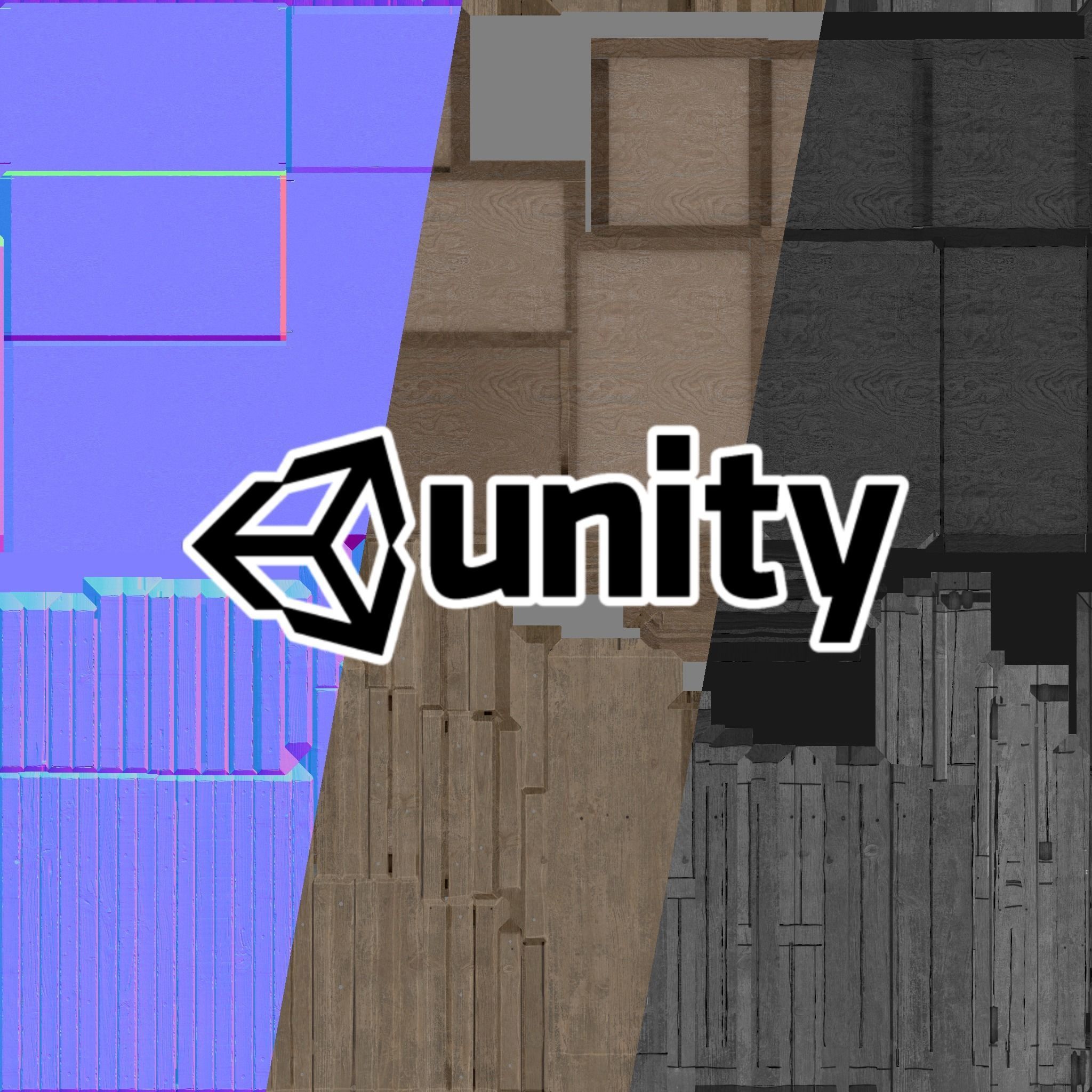 Plywood crates with cover lids - 3D VR  AR  game ready  Low-poly 3D model_10