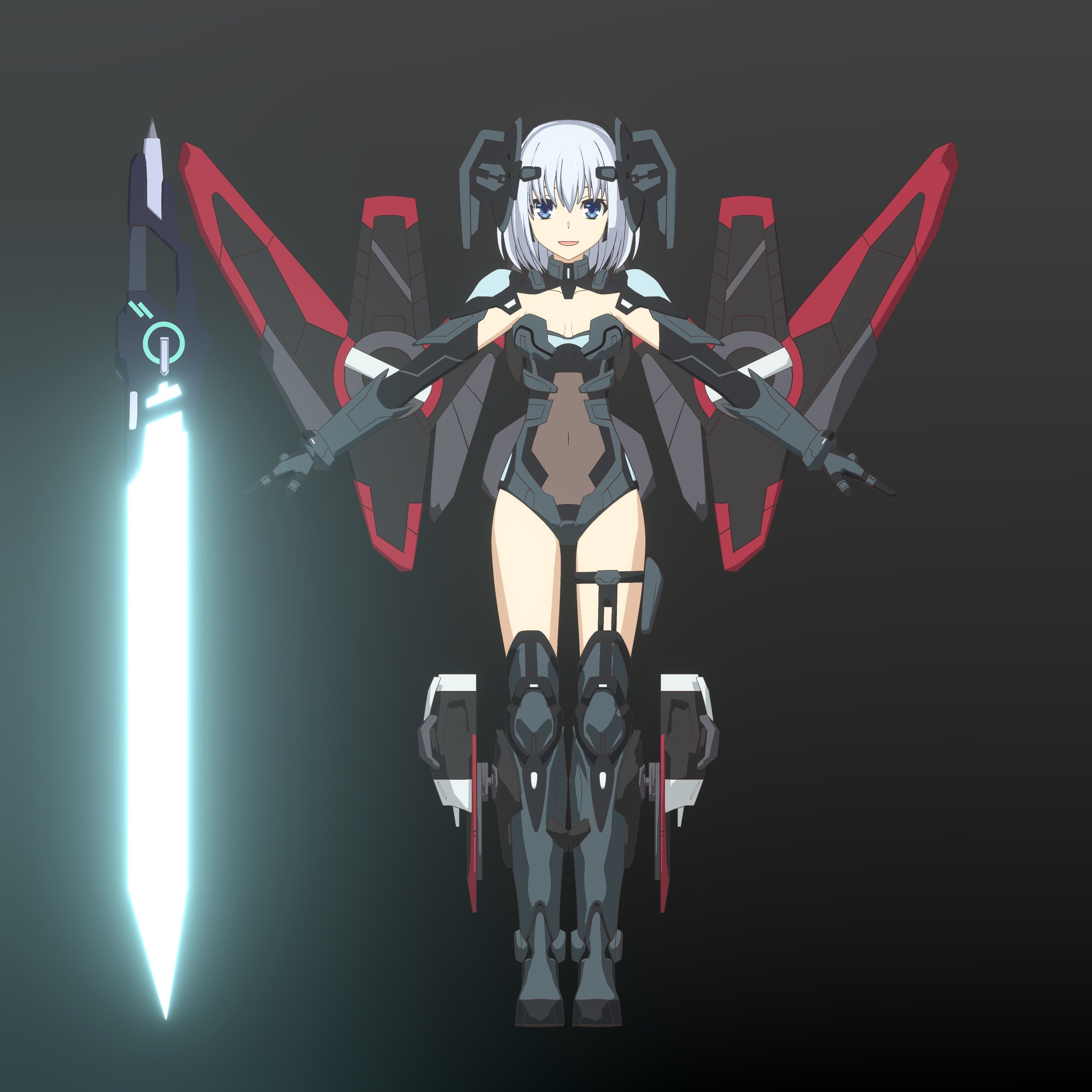 Pack Tobiichi Origami - 3D Model Blender Low-poly 3D model_10