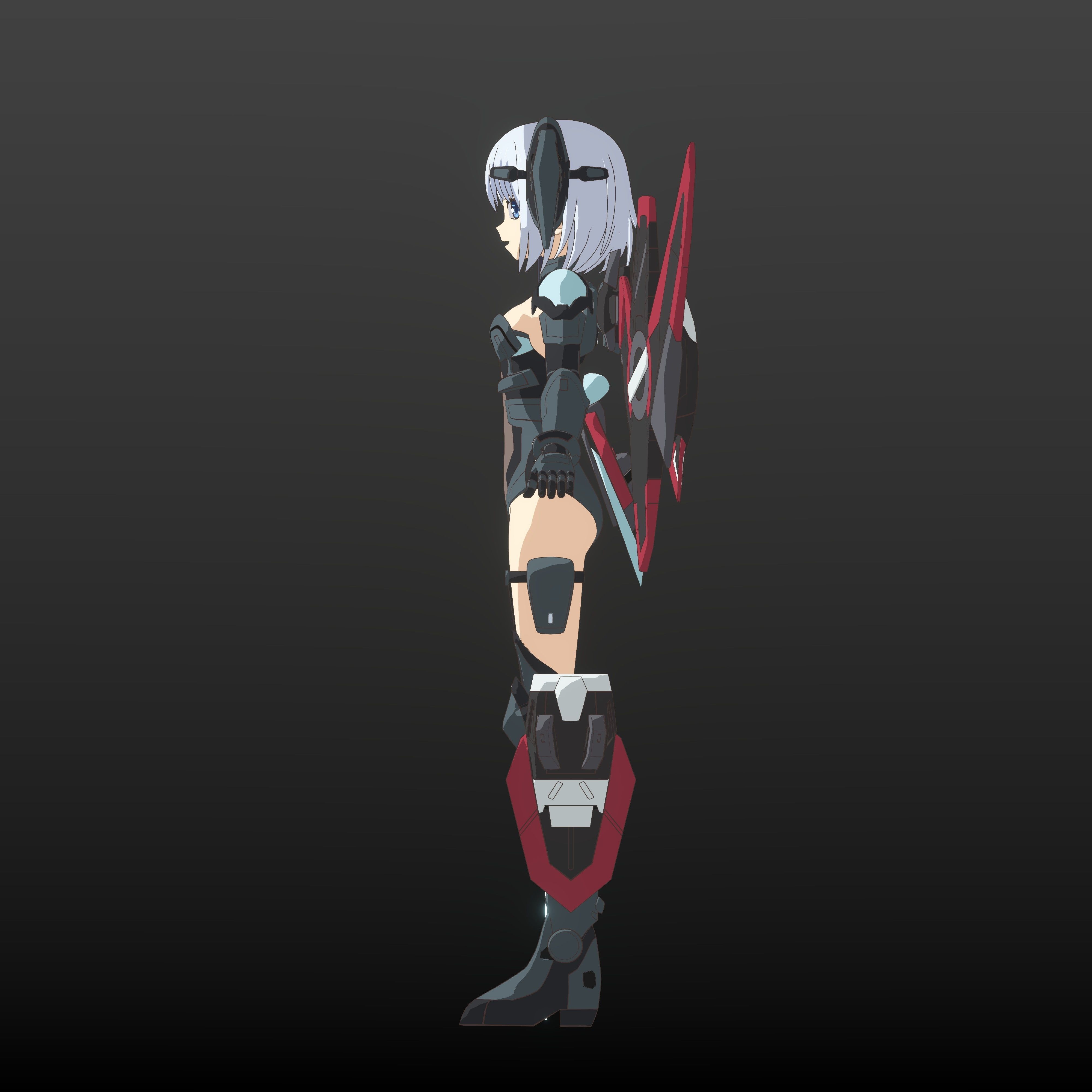 Pack Tobiichi Origami - 3D Model Blender Low-poly 3D model_11