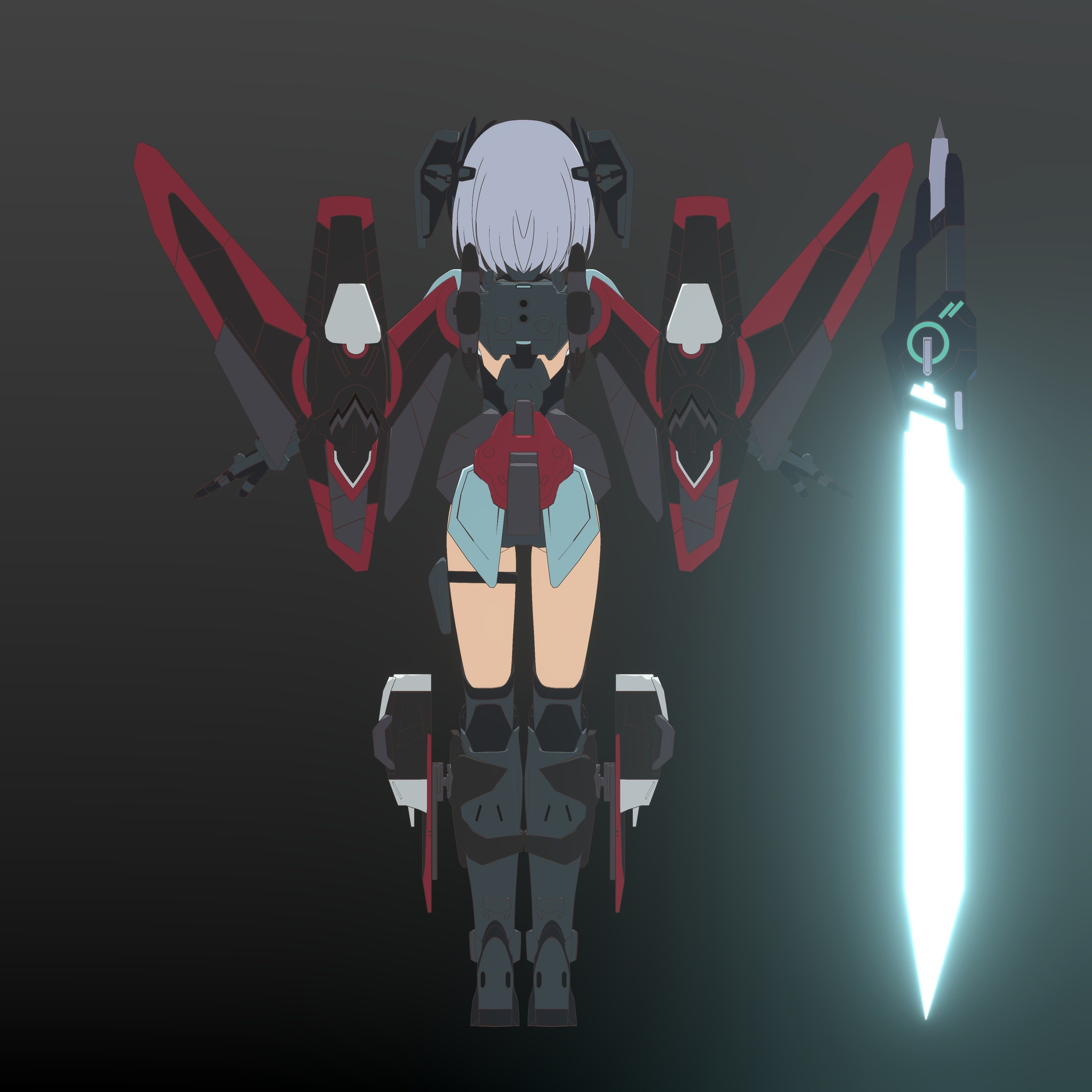 Pack Tobiichi Origami - 3D Model Blender Low-poly 3D model_12