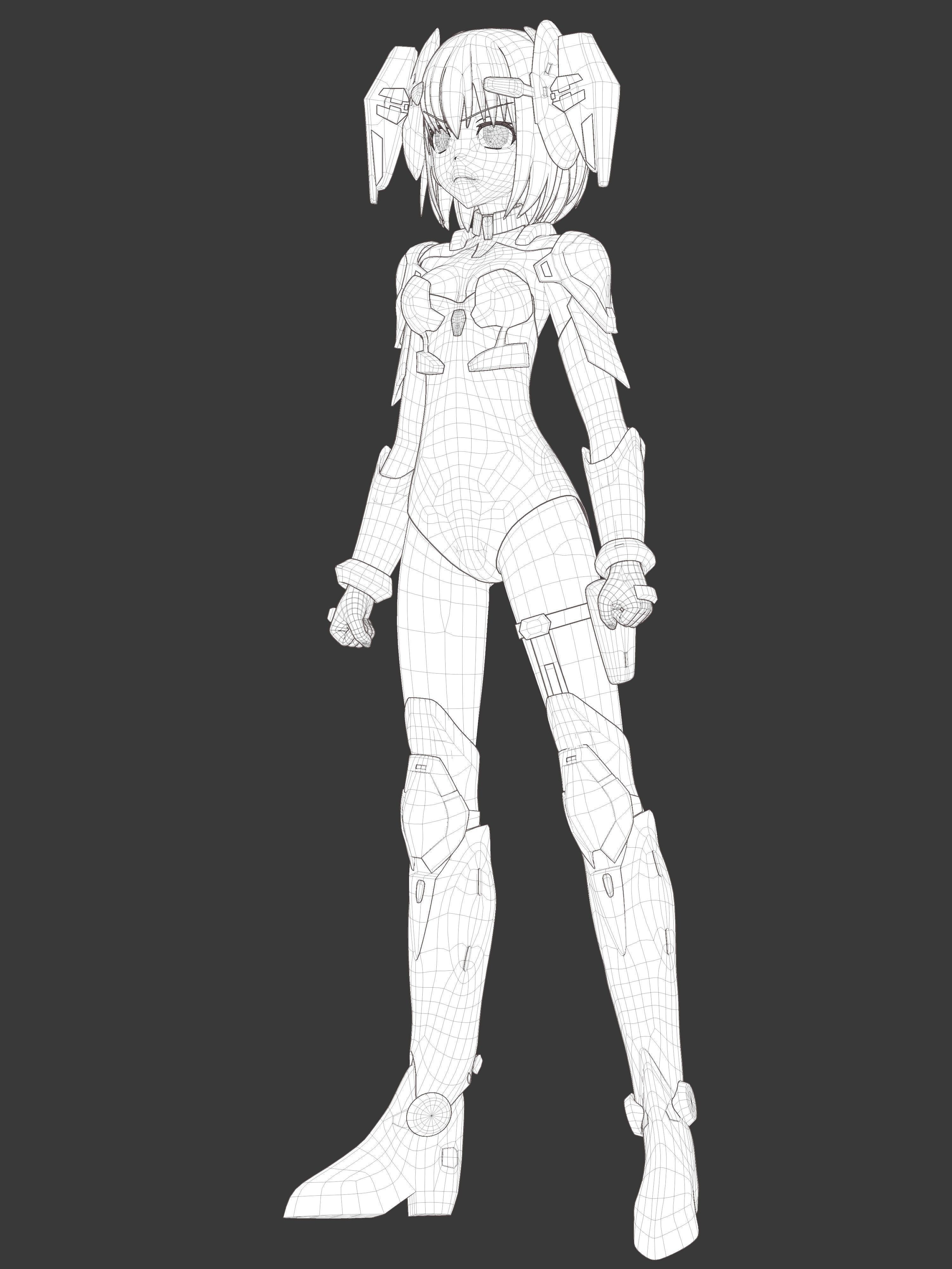 Pack Tobiichi Origami - 3D Model Blender Low-poly 3D model_6