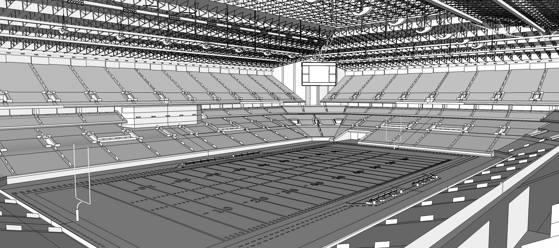 Alamodome - San Antonio Texas USA 3D model_11