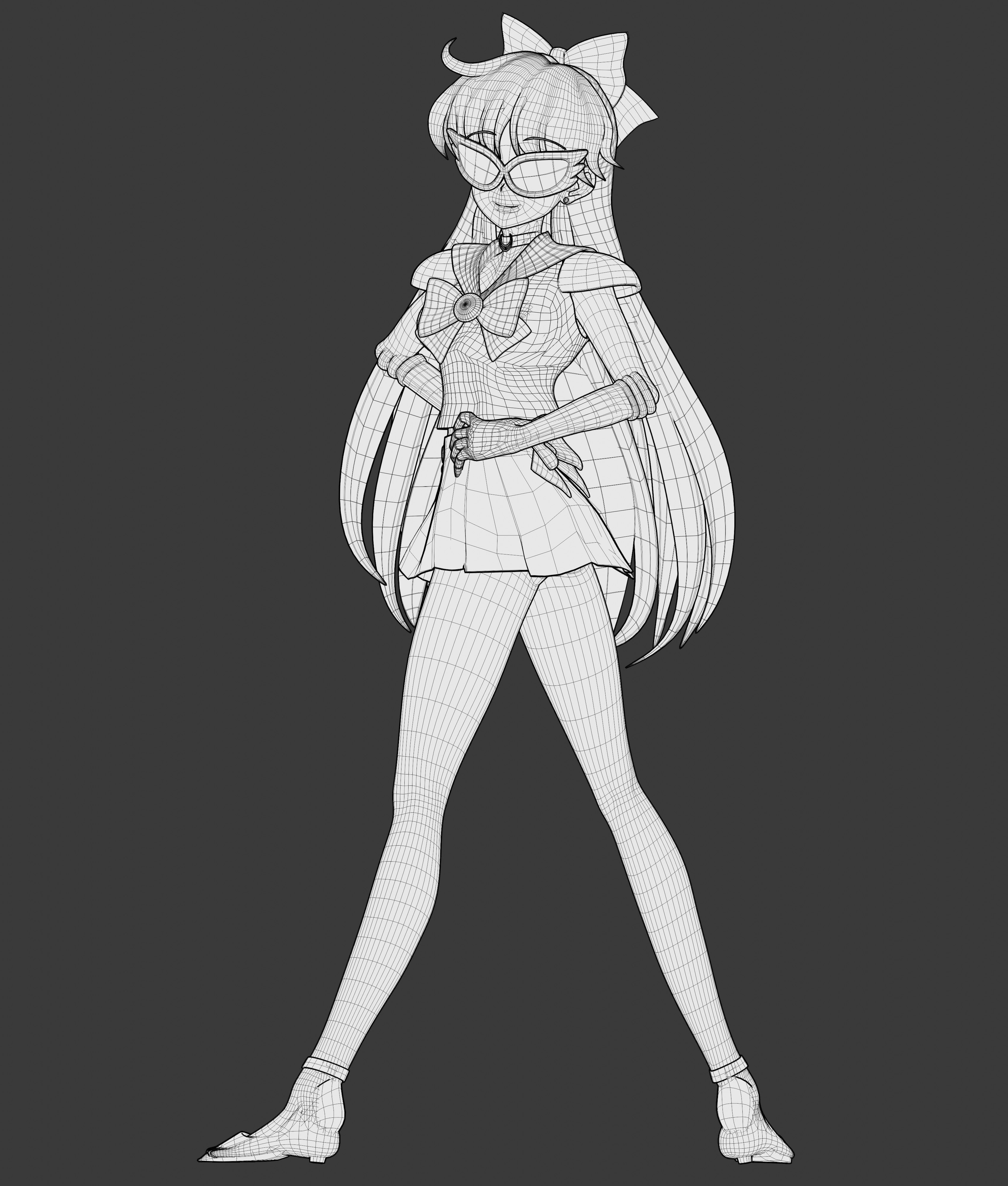 Pack Sailor Venus Eternal - 3D Model Blender Low-poly 3D model_34