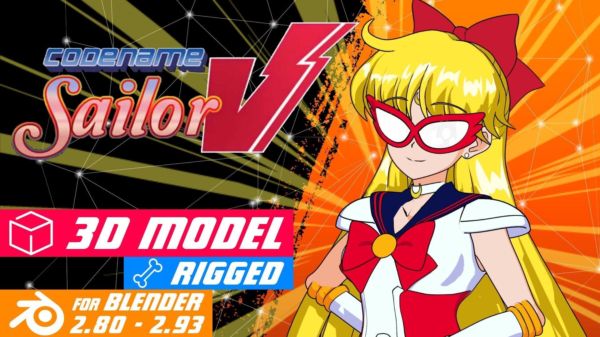 Pack Sailor Venus Eternal - 3D Model Blender Low-poly 3D model_44