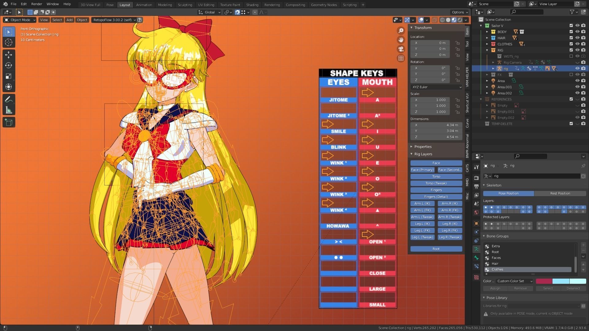 Pack Sailor Venus Eternal - 3D Model Blender Low-poly 3D model_49