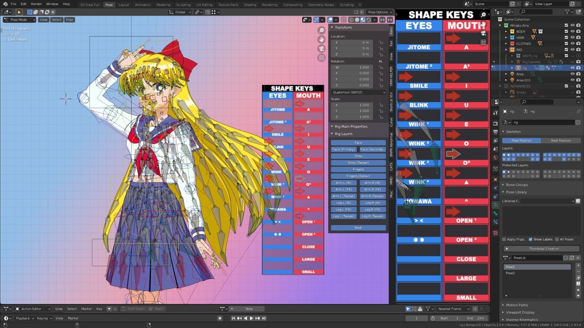 Pack Sailor Venus Eternal - 3D Model Blender Low-poly 3D model_50