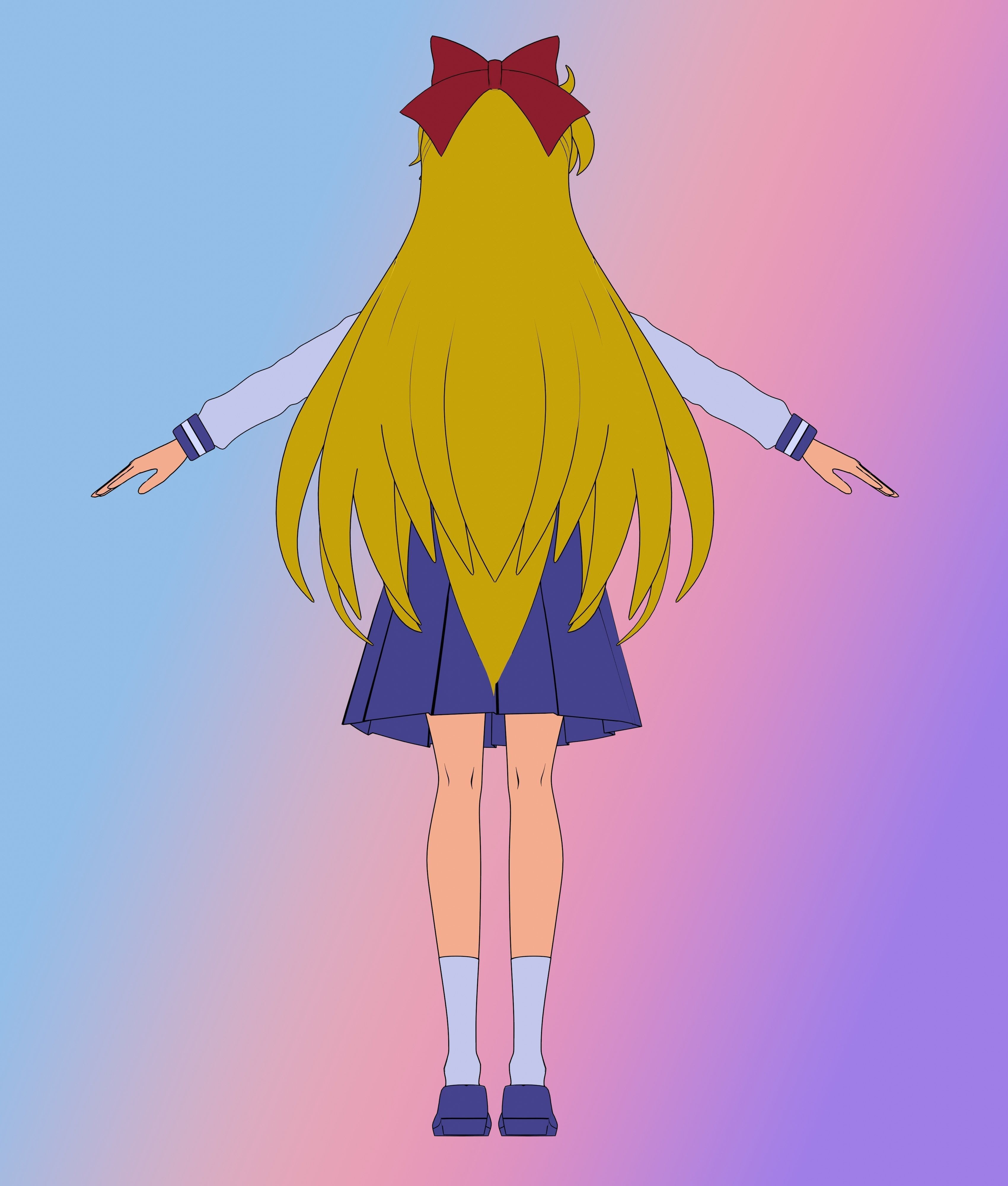 Pack Sailor Venus Eternal - 3D Model Blender Low-poly 3D model_24