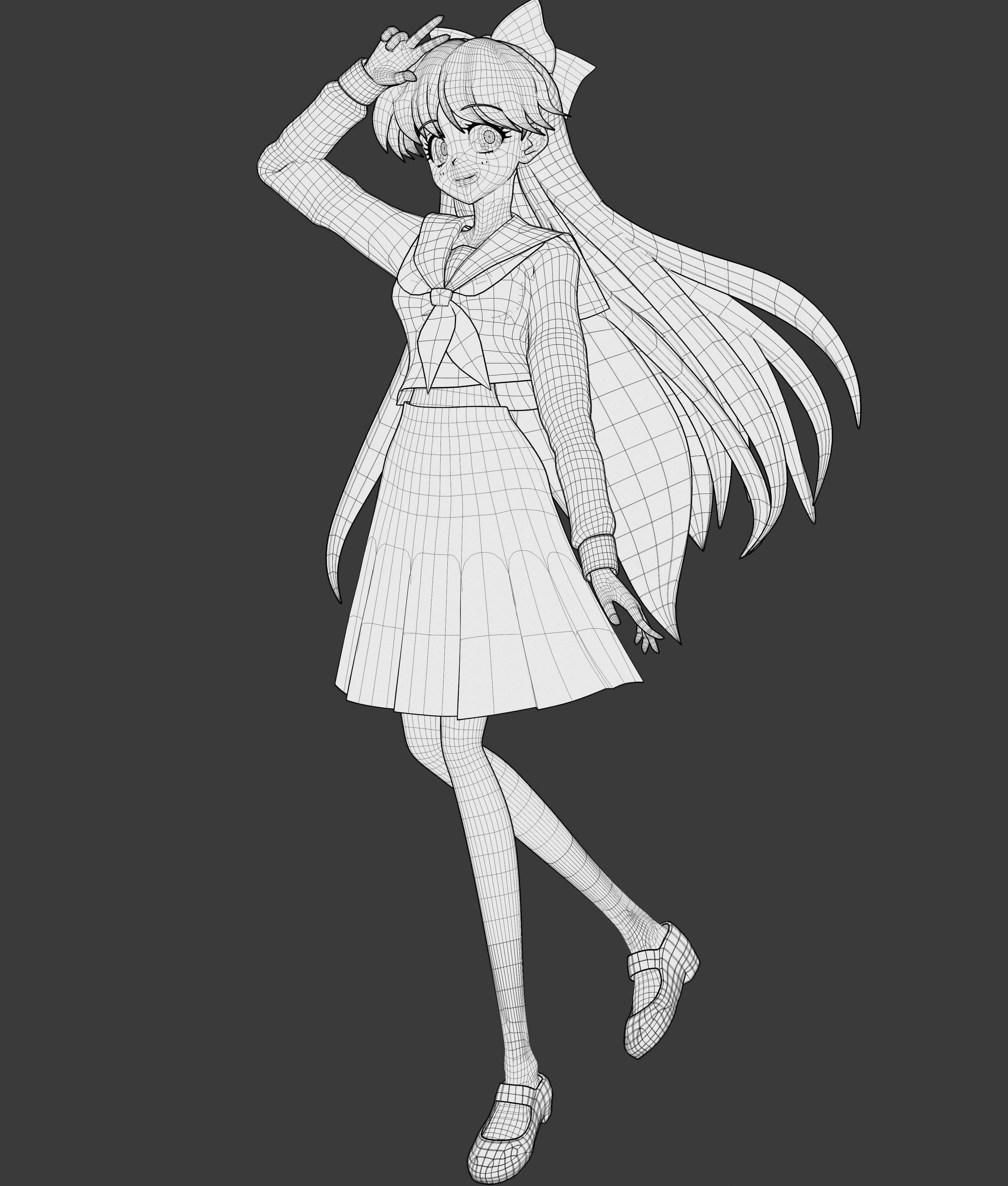 Pack Sailor Venus Eternal - 3D Model Blender Low-poly 3D model_2