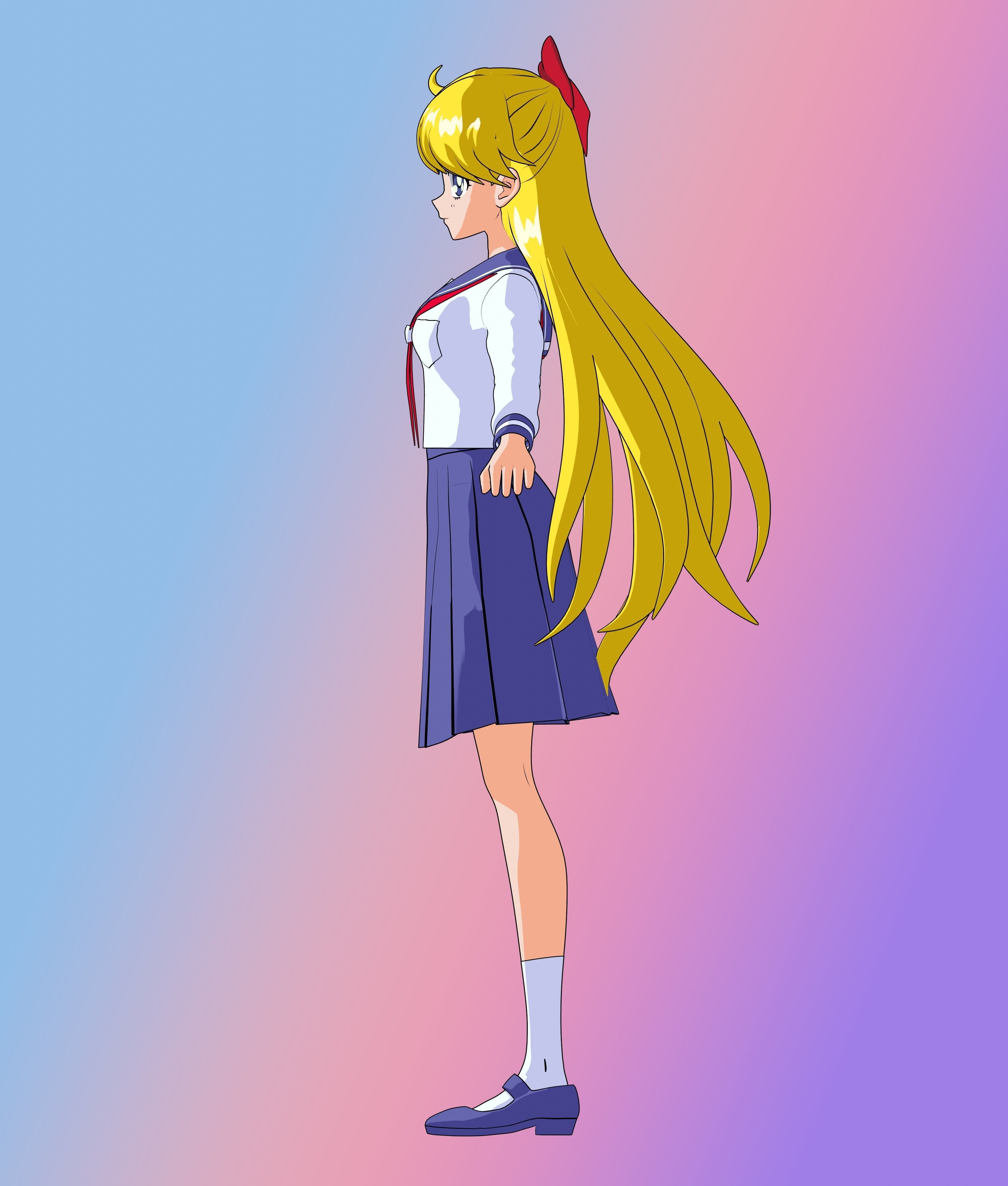 Pack Sailor Venus Eternal - 3D Model Blender Low-poly 3D model_10