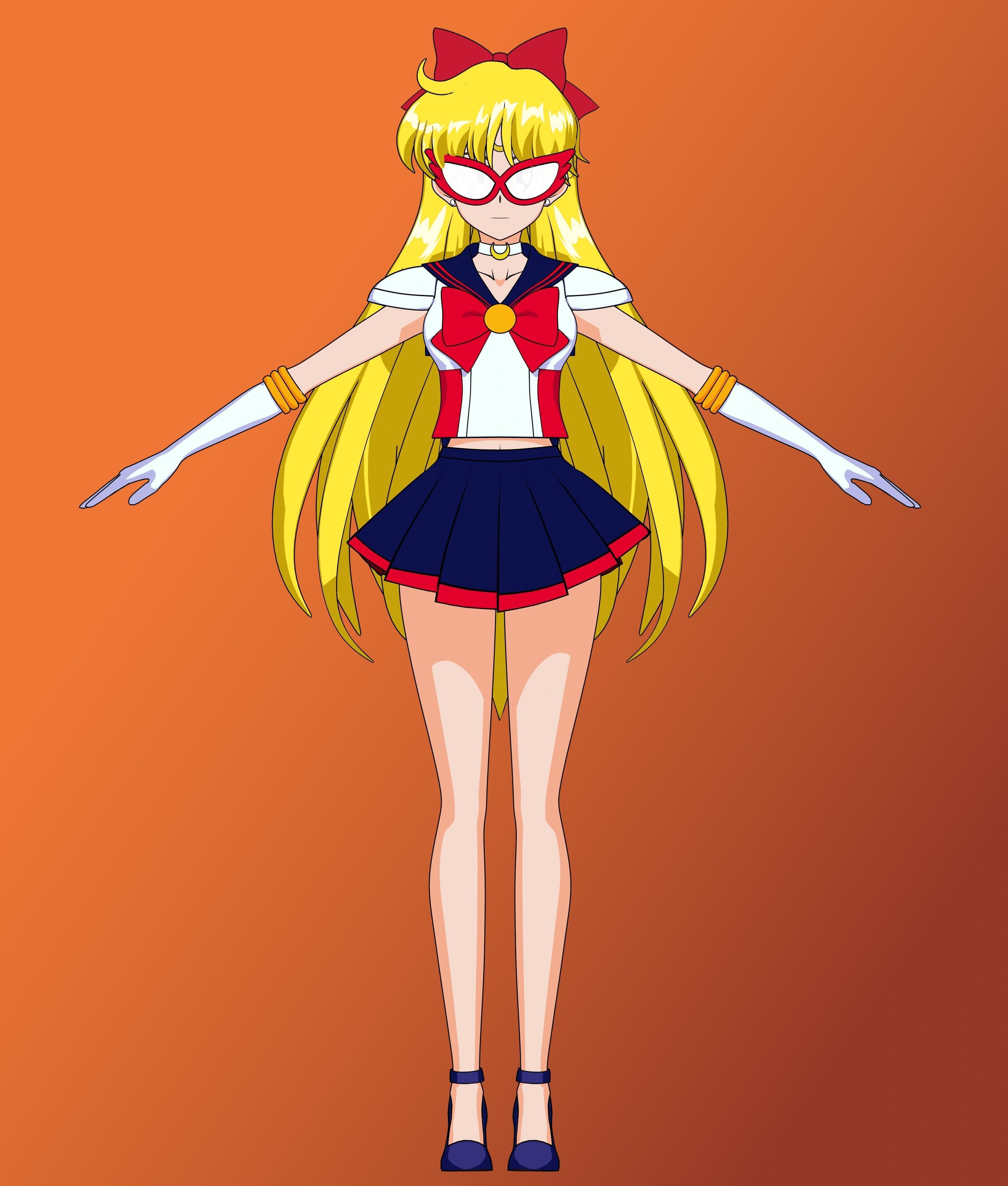 Pack Sailor Venus Eternal - 3D Model Blender Low-poly 3D model_26