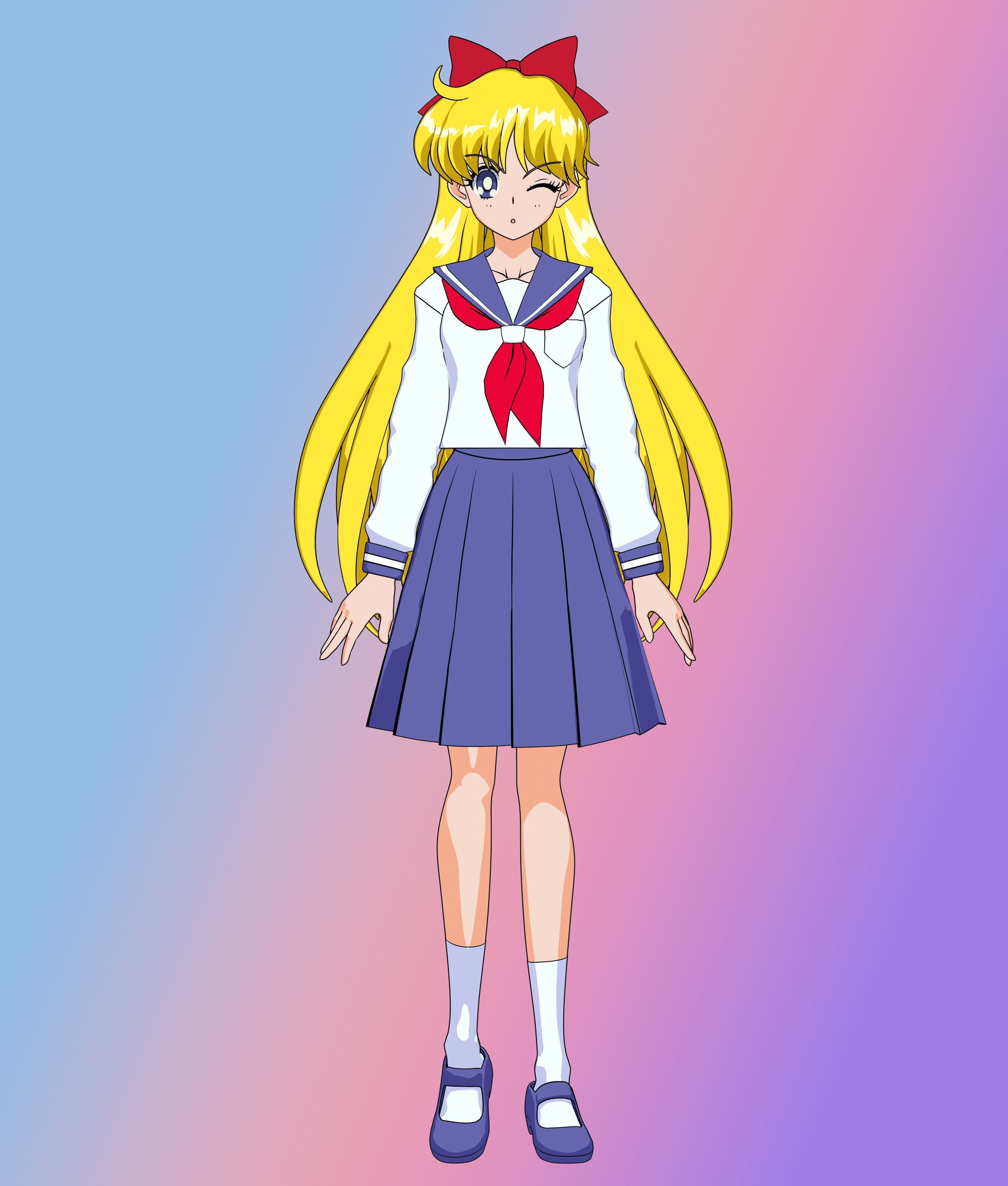 Pack Sailor Venus Eternal - 3D Model Blender Low-poly 3D model_31