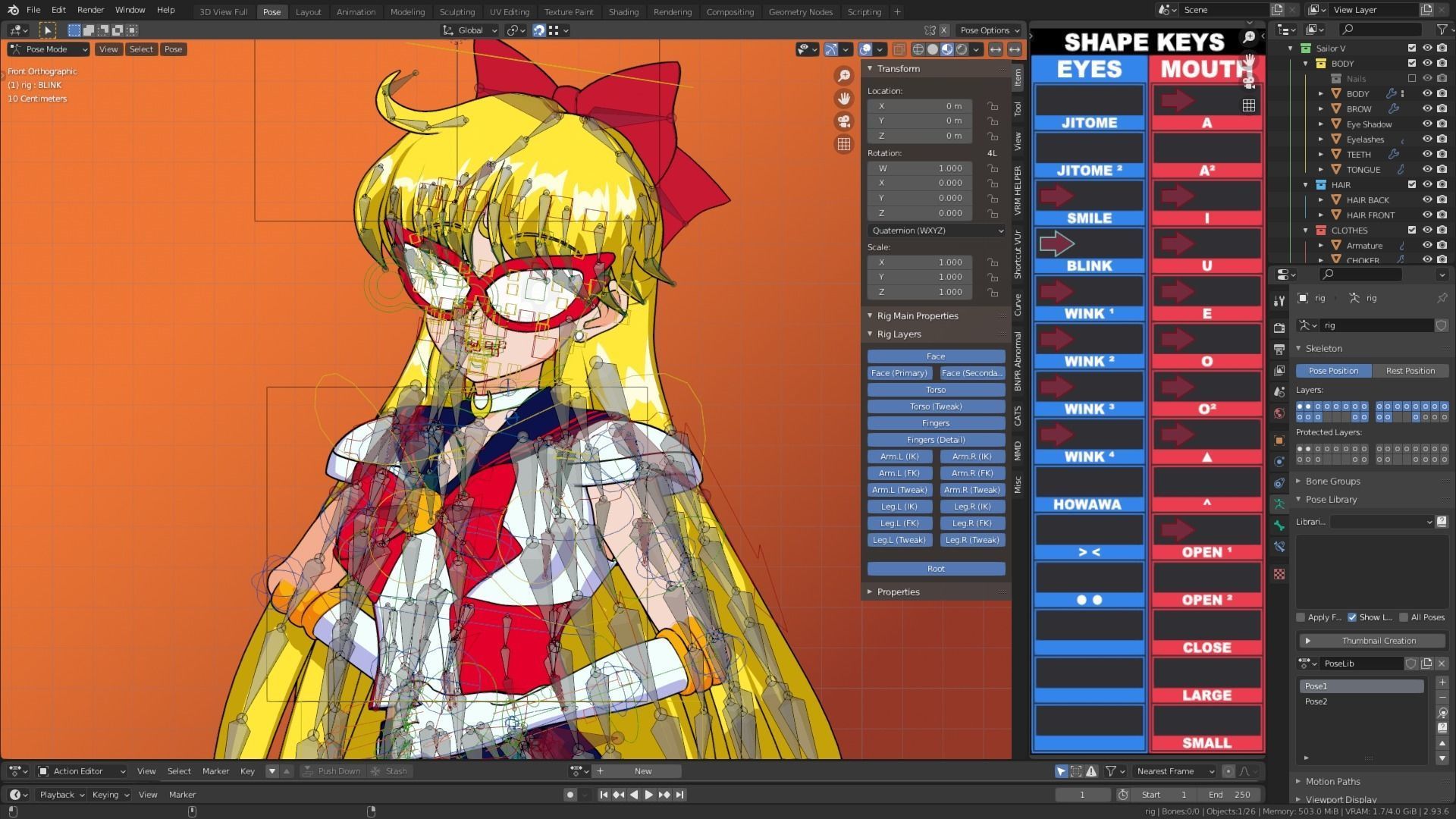 Pack Sailor Venus Eternal - 3D Model Blender Low-poly 3D model_48