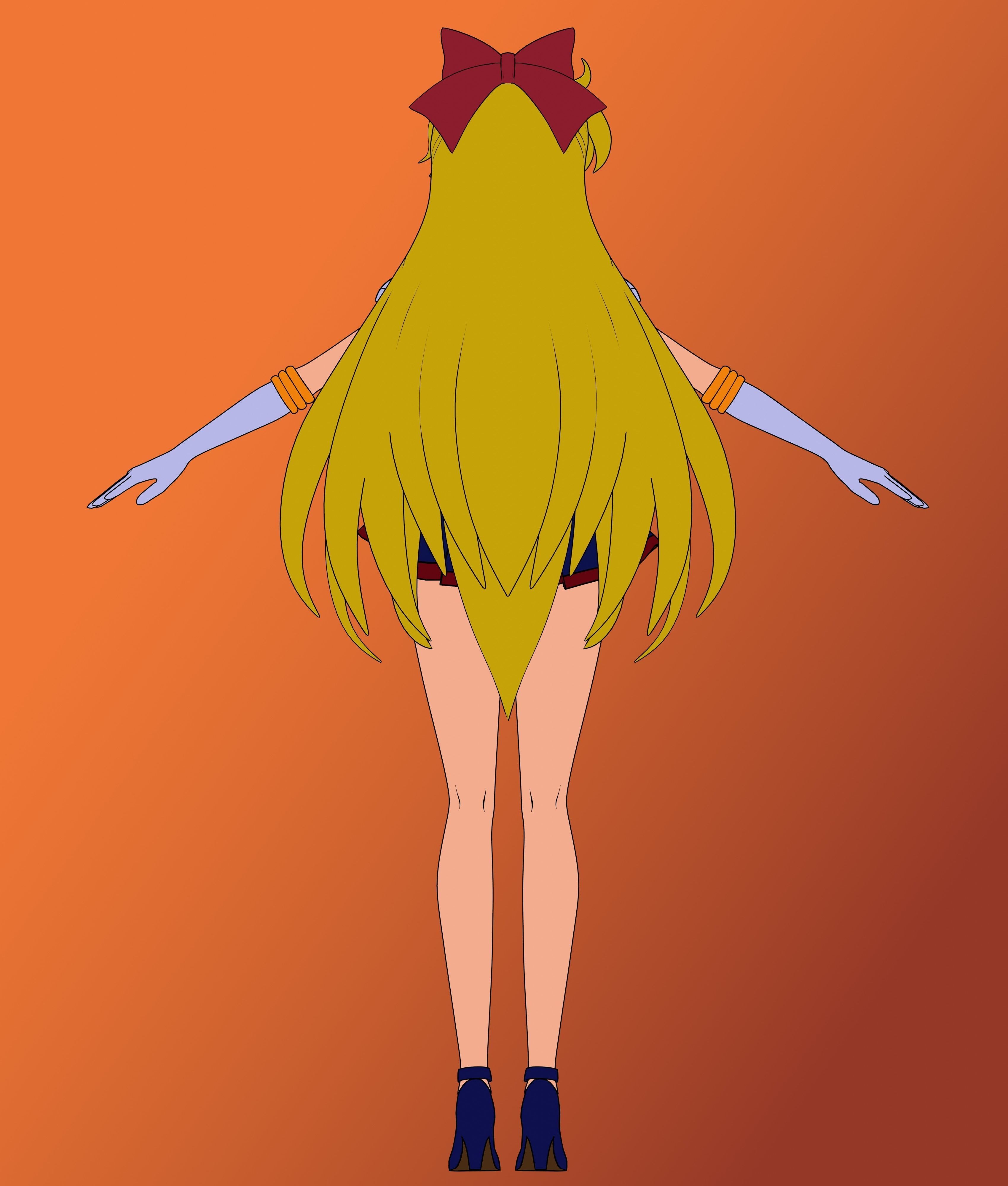 Pack Sailor Venus Eternal - 3D Model Blender Low-poly 3D model_23