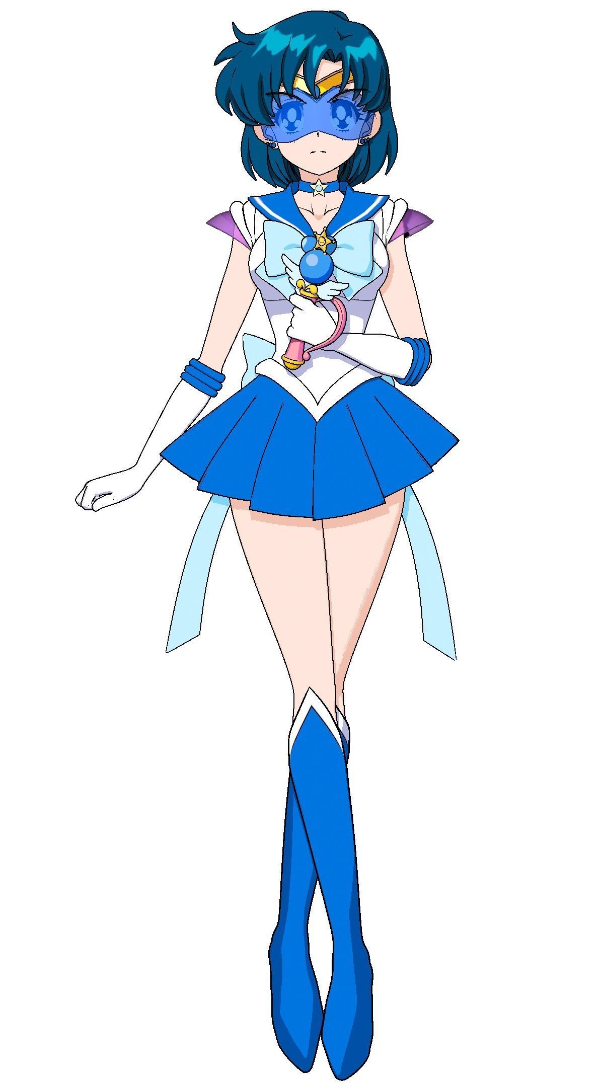 Sailor Mercury Eternal - 3D Model Blender Low-poly 3D model_12