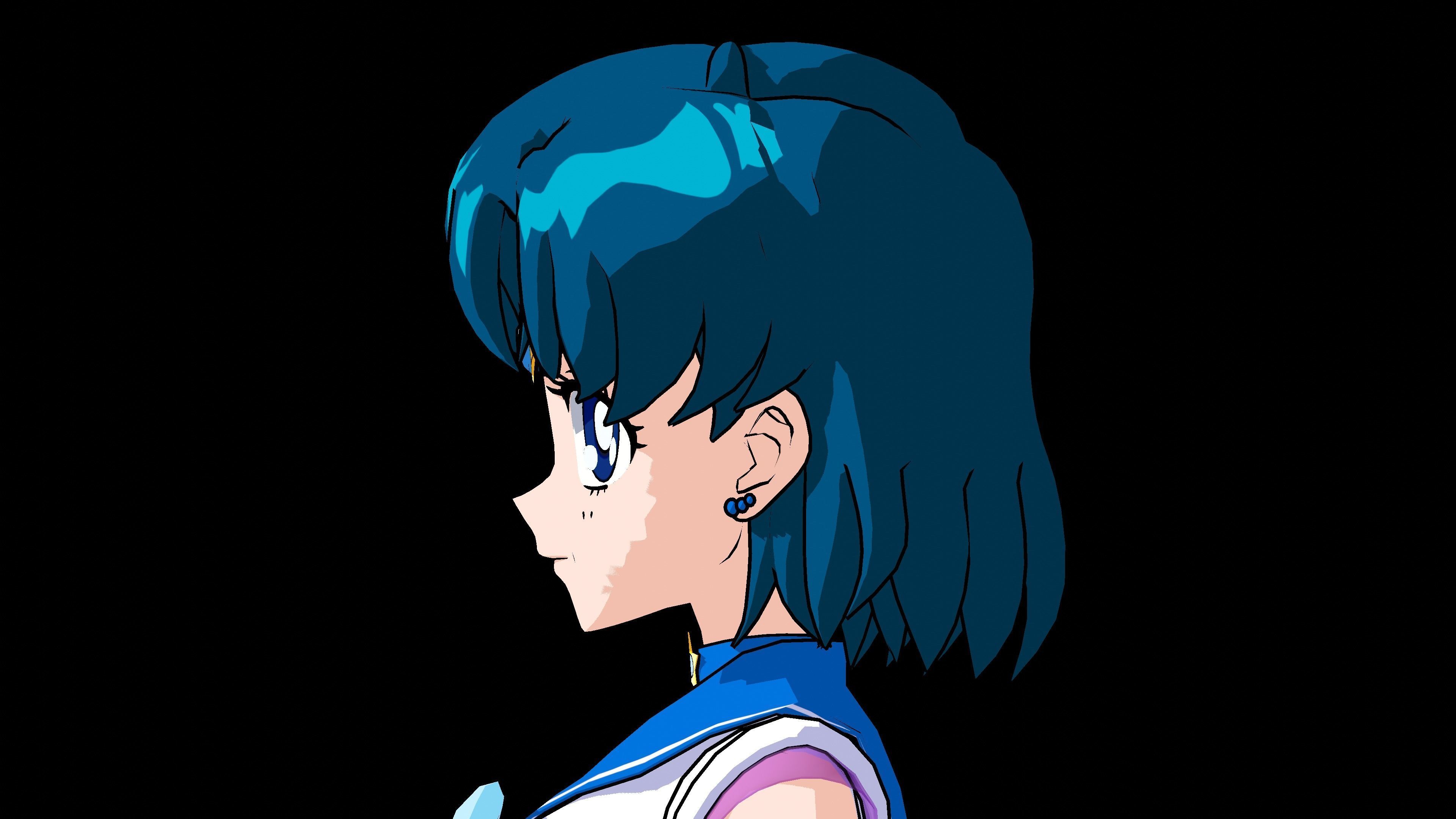 Sailor Mercury Eternal - 3D Model Blender Low-poly 3D model_5