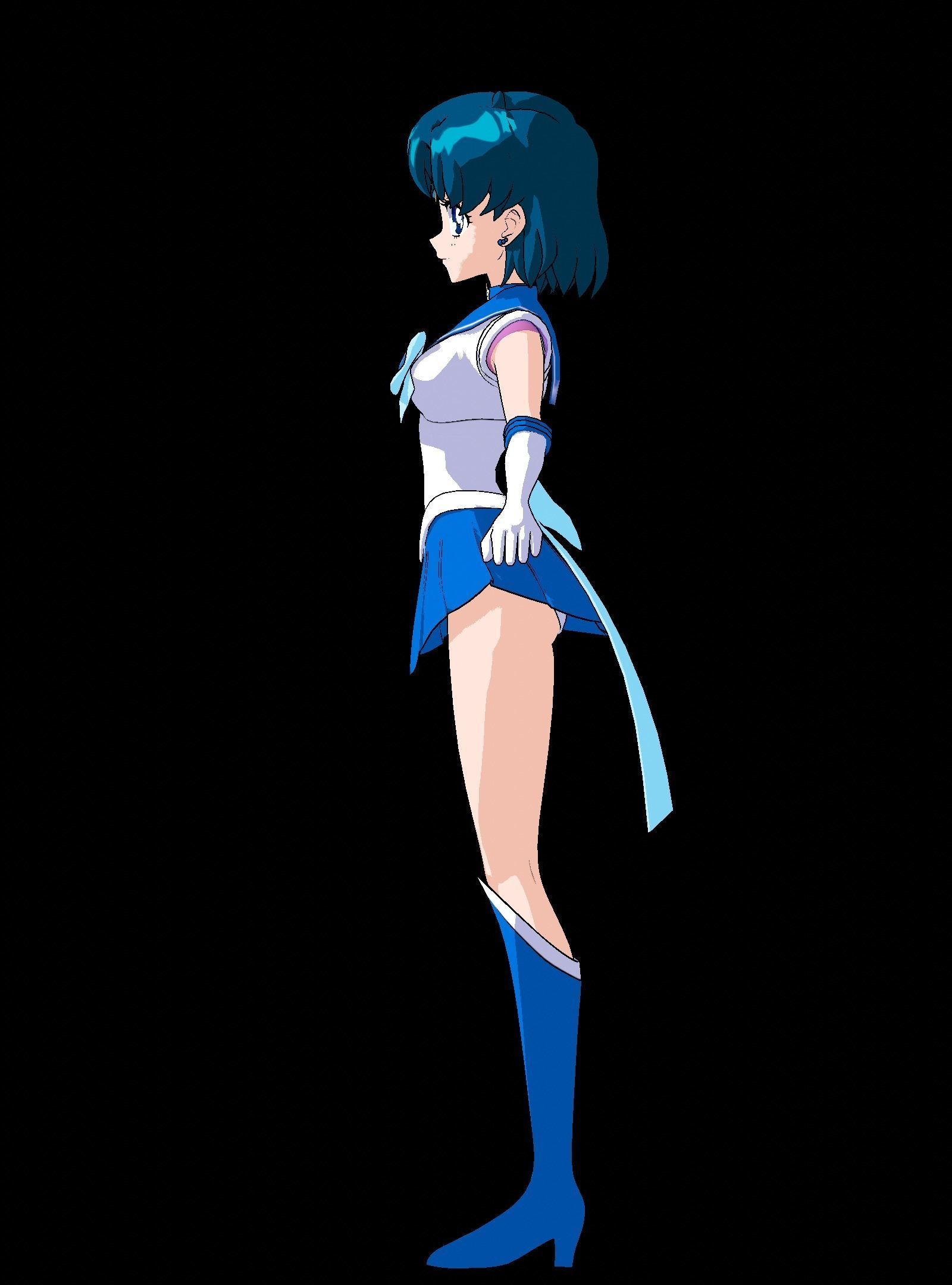 Sailor Mercury Eternal - 3D Model Blender Low-poly 3D model_3