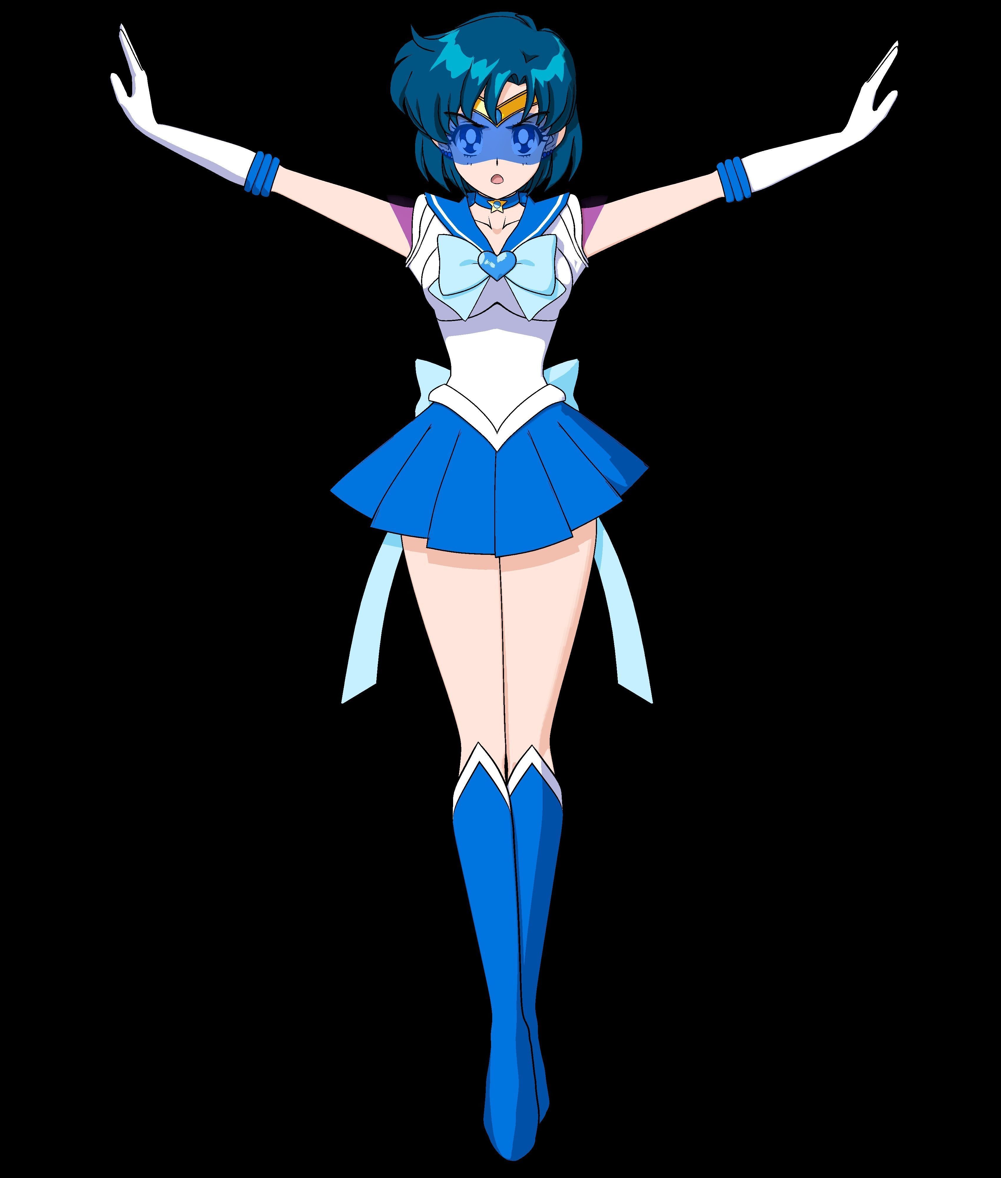 Sailor Mercury Eternal - 3D Model Blender Low-poly 3D model_14