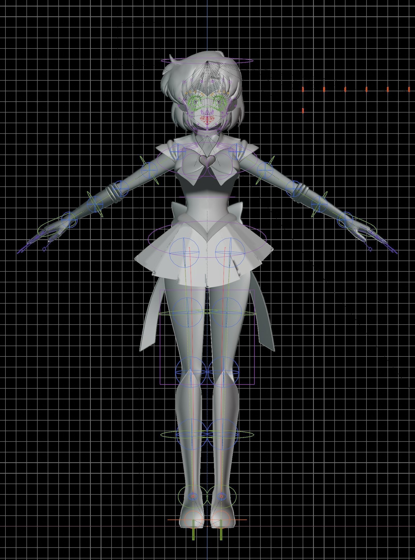 Sailor Mercury Eternal - 3D Model Blender Low-poly 3D model_13