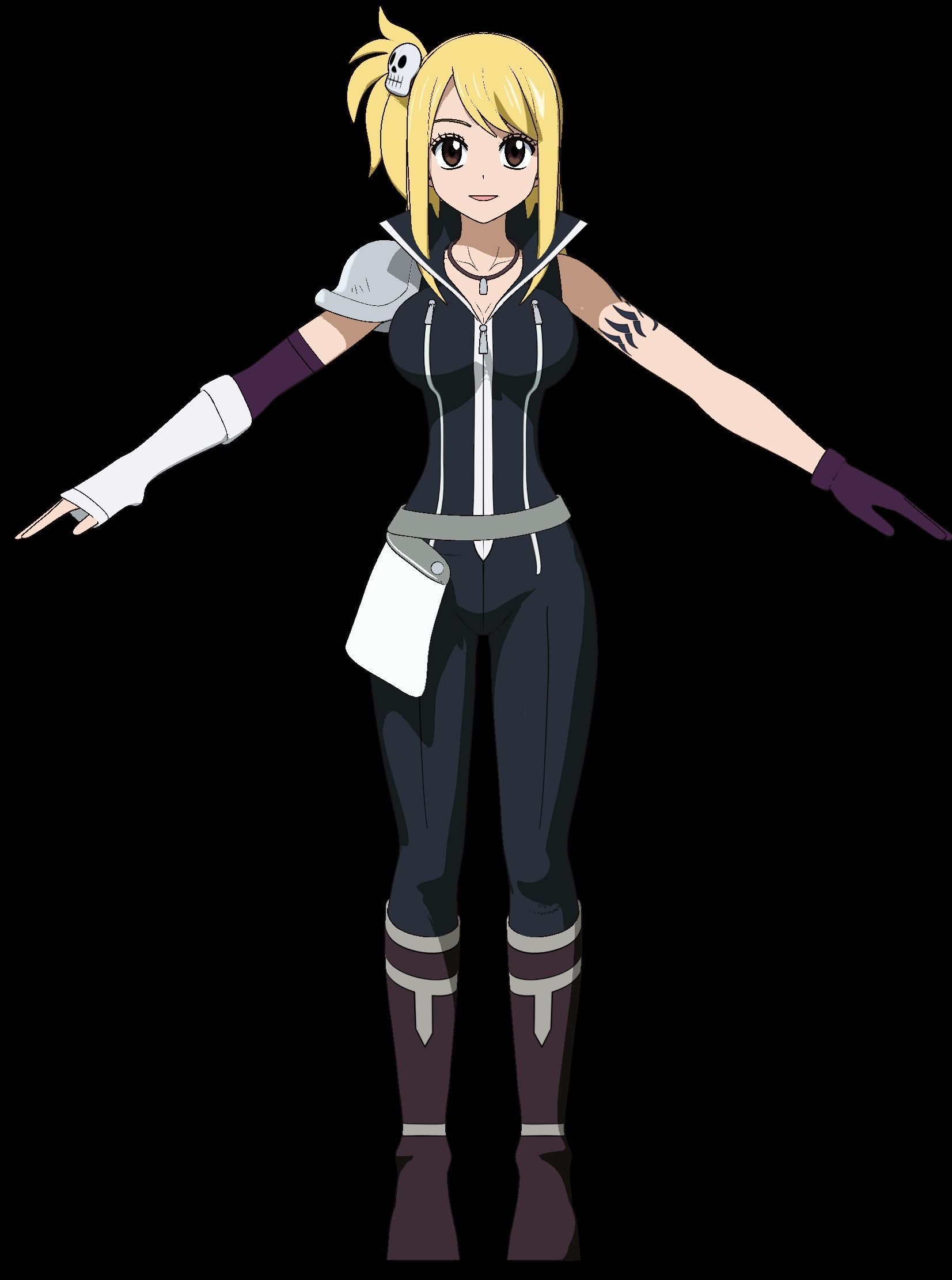 Pack Lucy Heartfilia - 3D model blender Low-poly 3D model_4