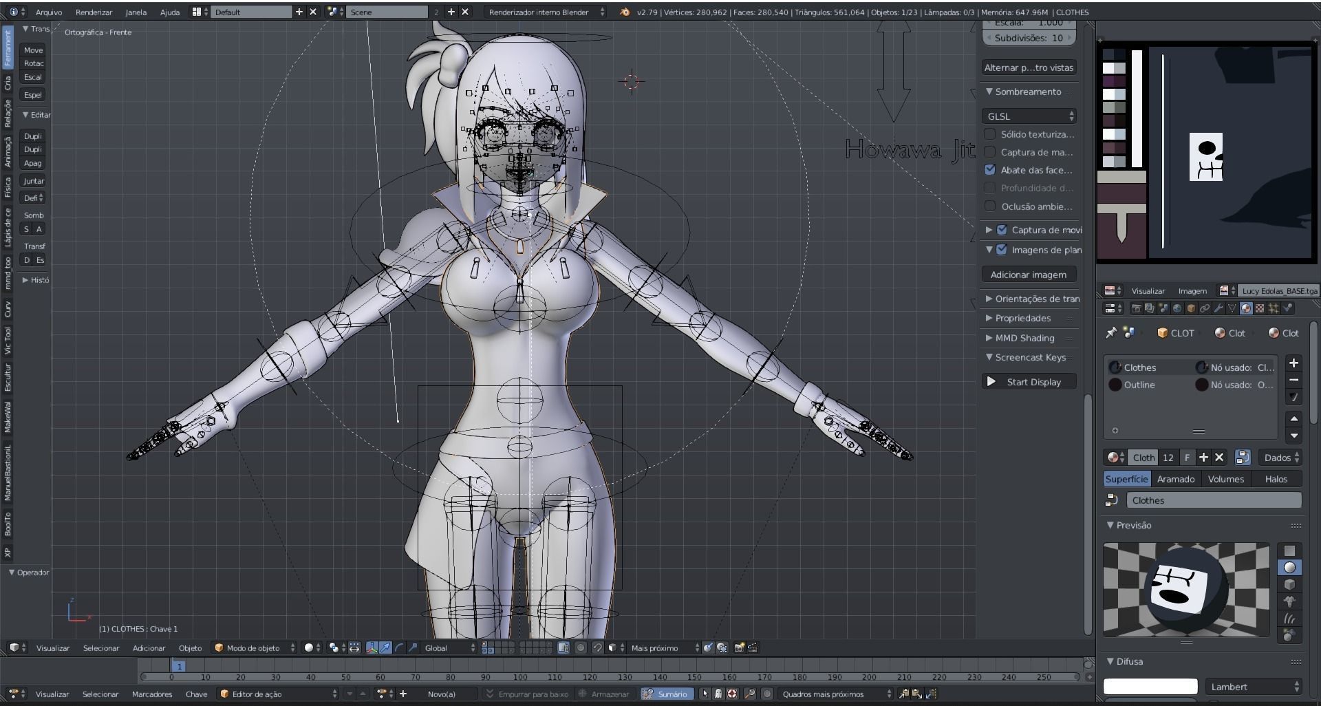 Pack Lucy Heartfilia - 3D model blender Low-poly 3D model_2