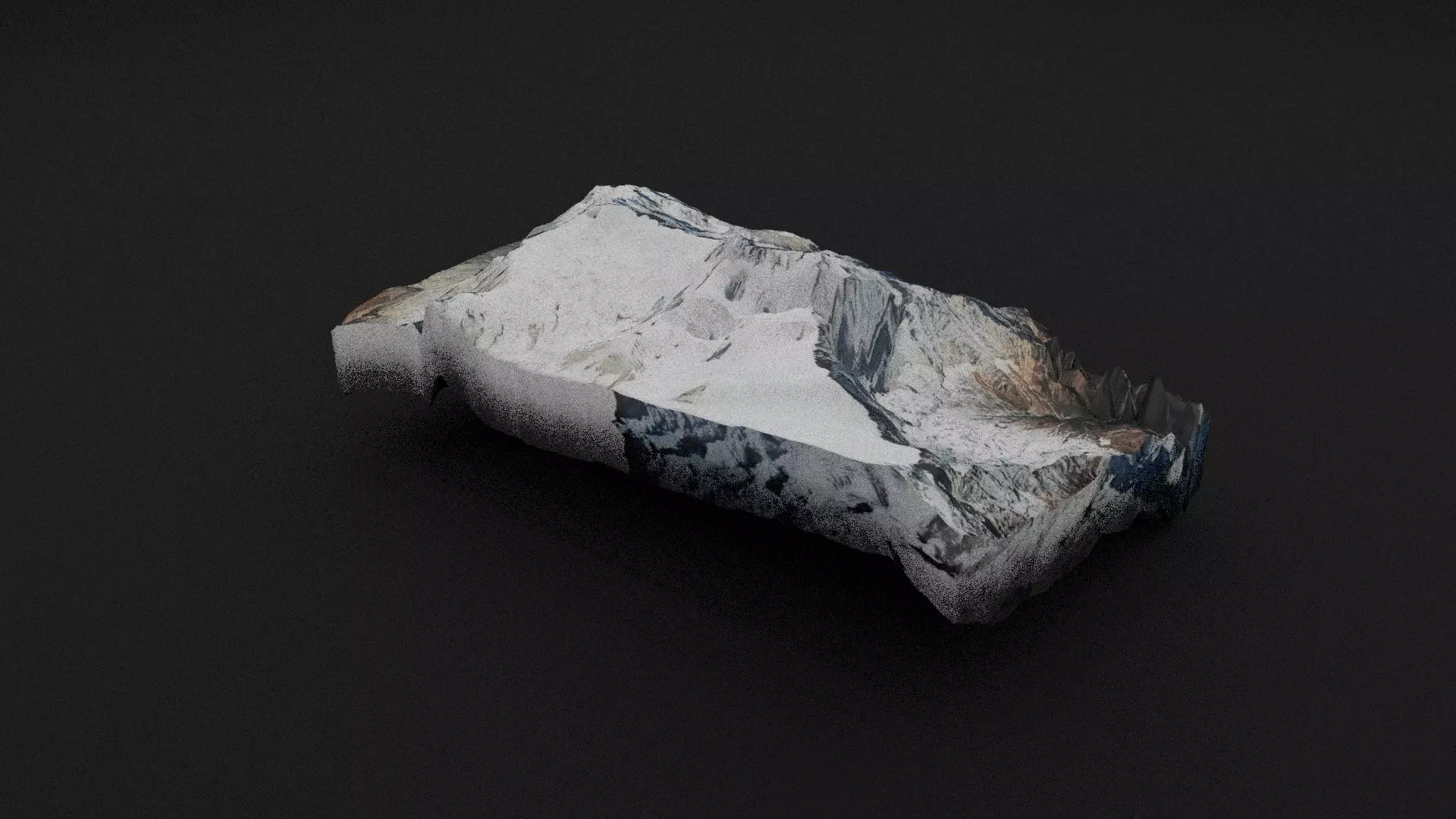 Annapurna II Low-poly 3D model_0