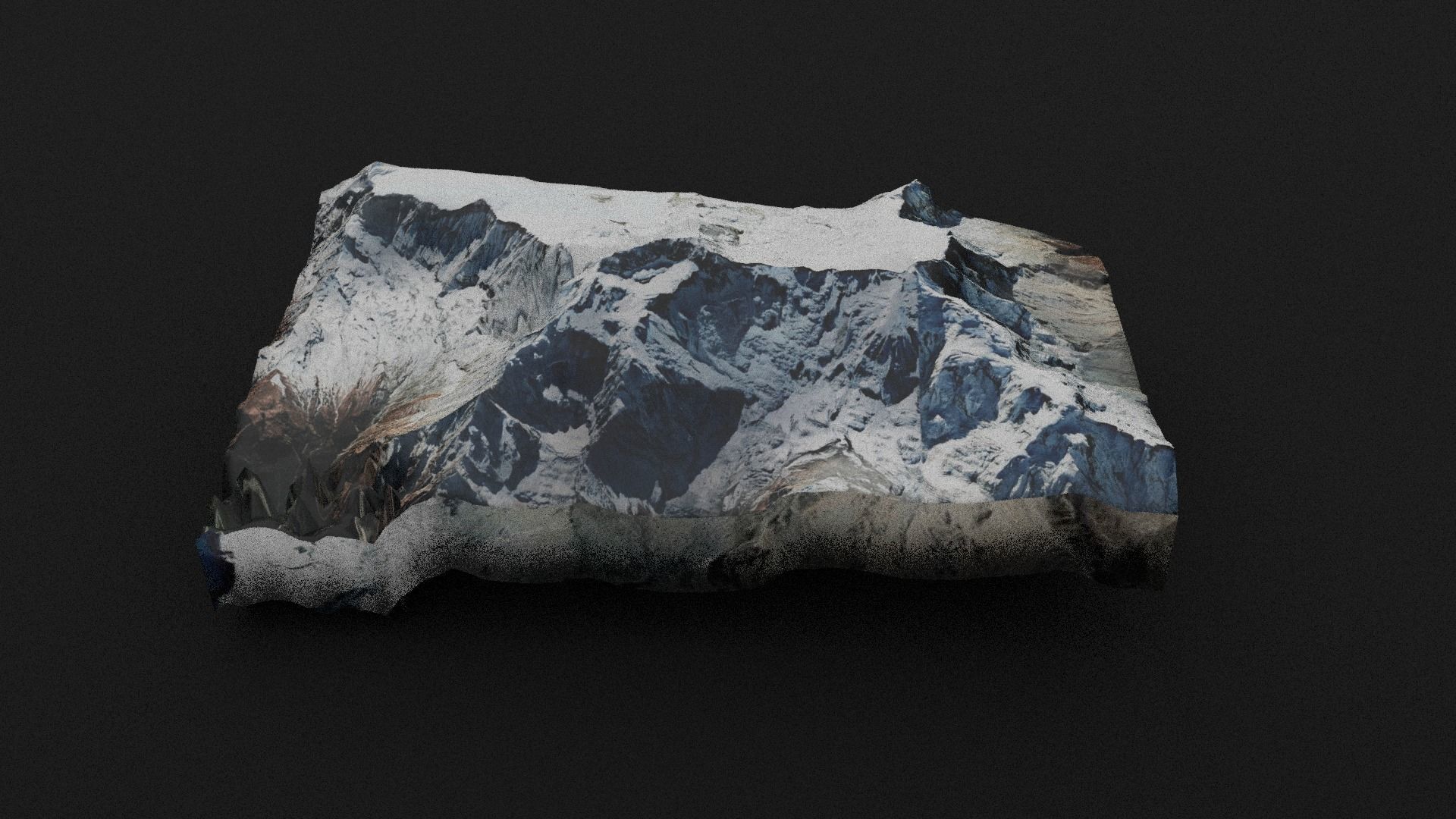 Annapurna II Low-poly 3D model_5