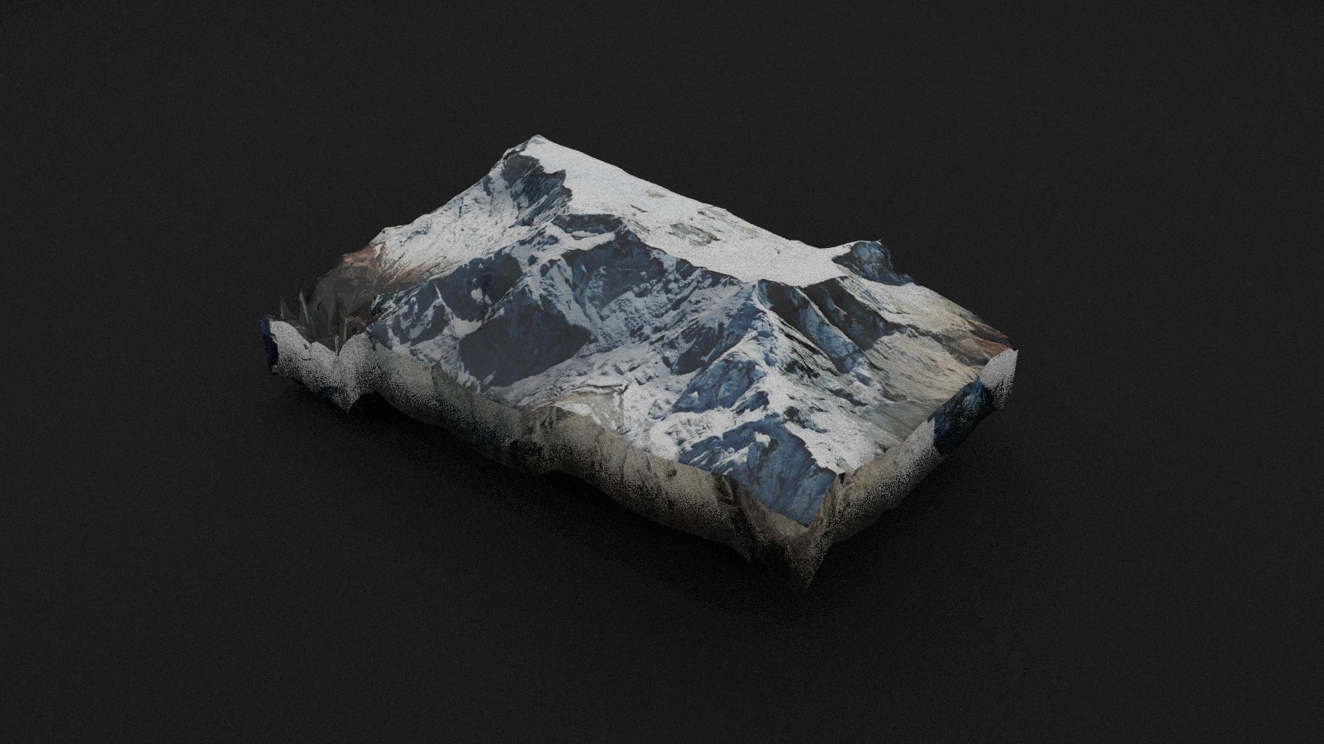Annapurna II Low-poly 3D model_4