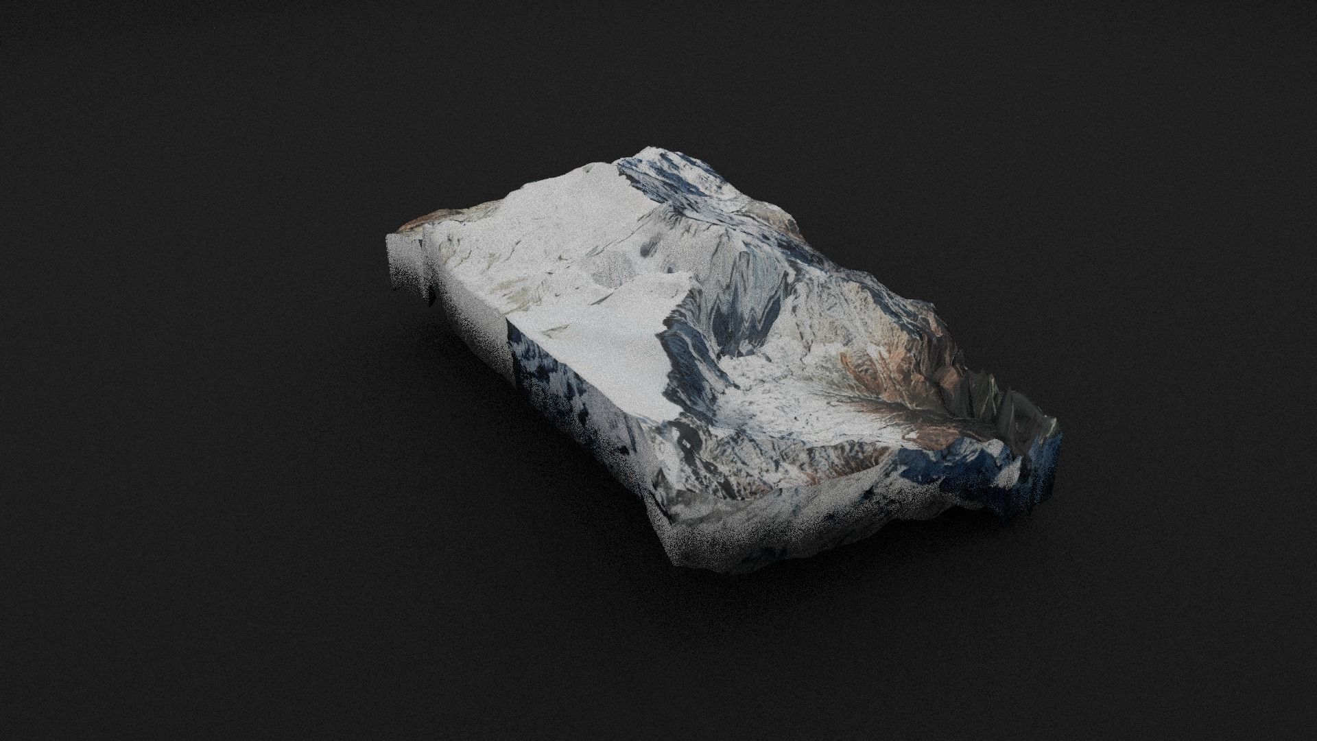 Annapurna II Low-poly 3D model_7