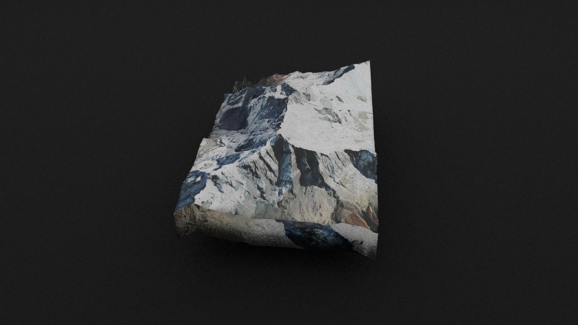 Annapurna II Low-poly 3D model_3