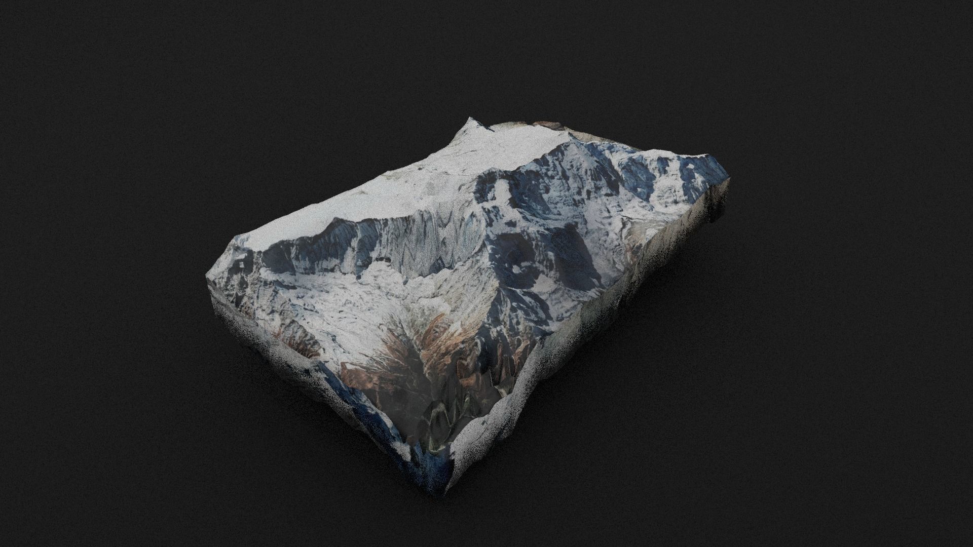Annapurna II Low-poly 3D model_6