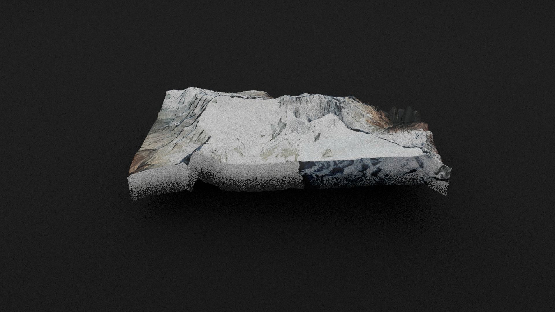 Annapurna II Low-poly 3D model_1