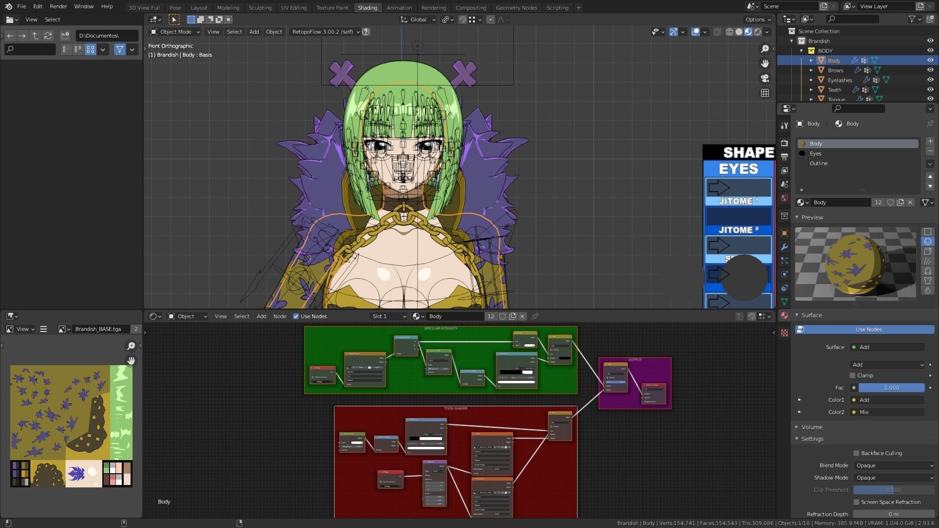 Brandish - 3D model blender Low-poly 3D model_4