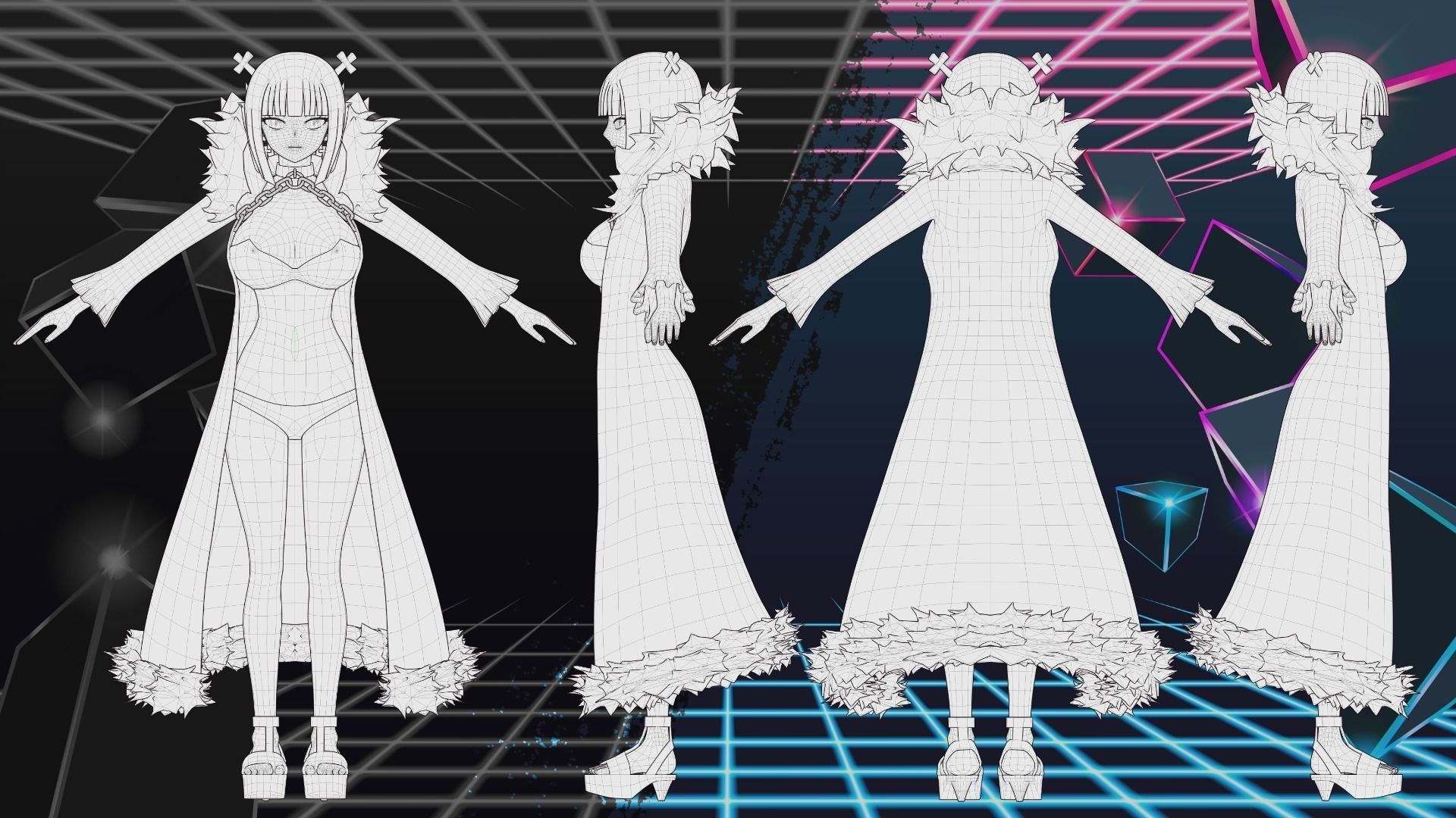 Brandish - 3D model blender Low-poly 3D model_6