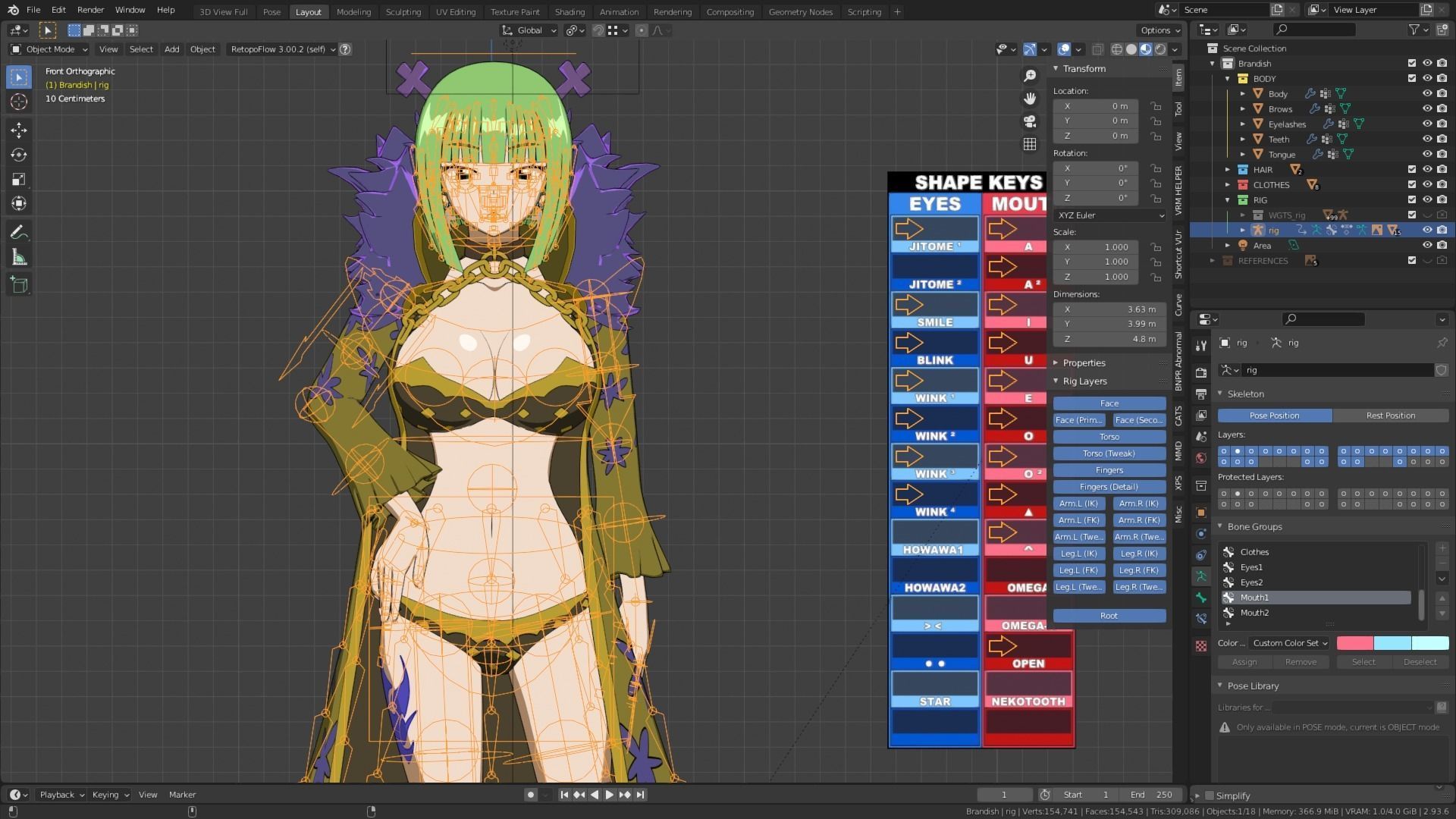 Brandish - 3D model blender Low-poly 3D model_3