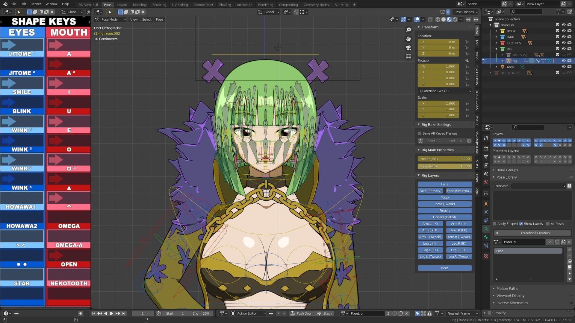 Brandish - 3D model blender Low-poly 3D model_2
