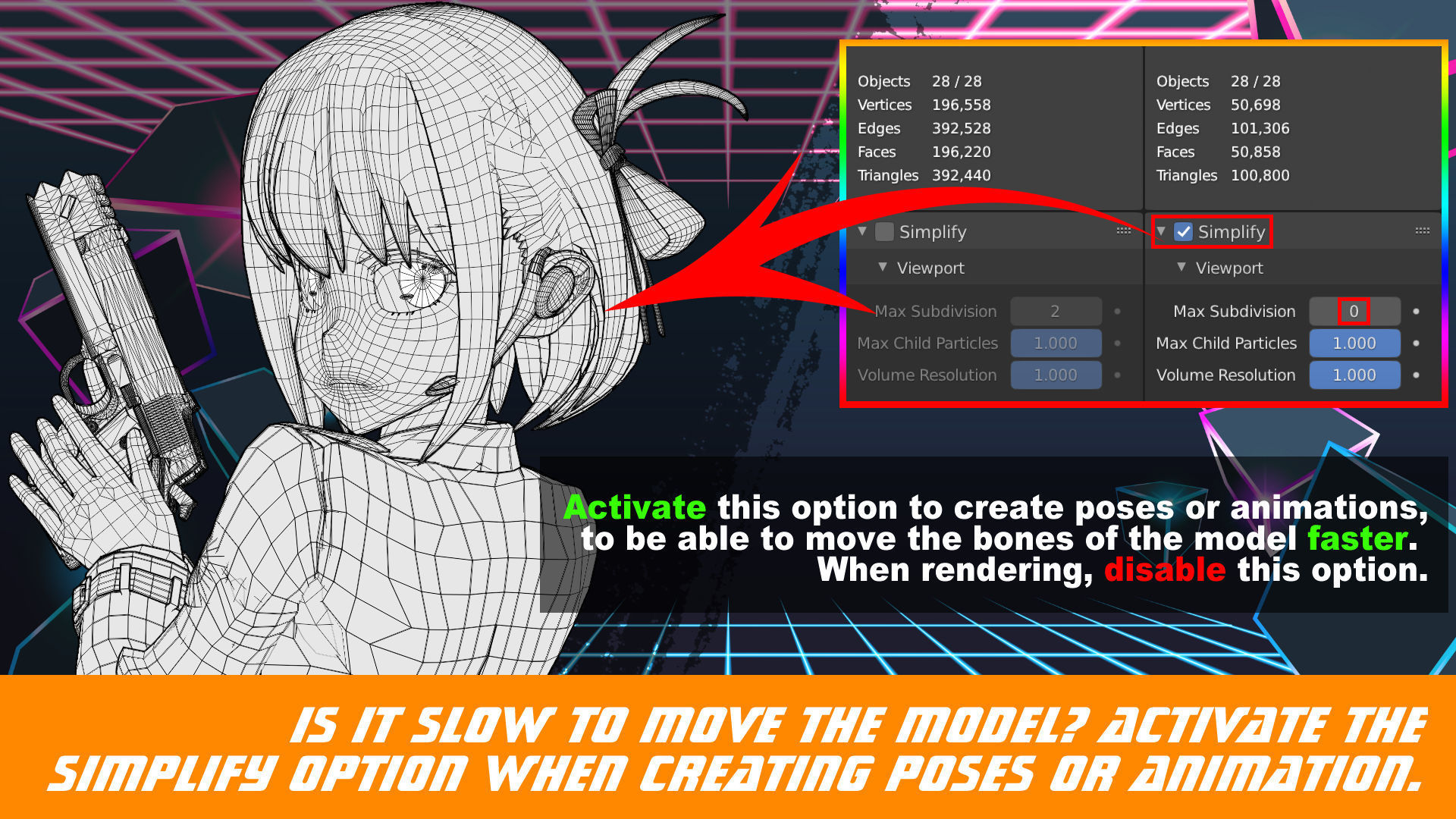 Nishikigi Chisato - Lycoris Recoil - Model 3D Blender 3D model_2