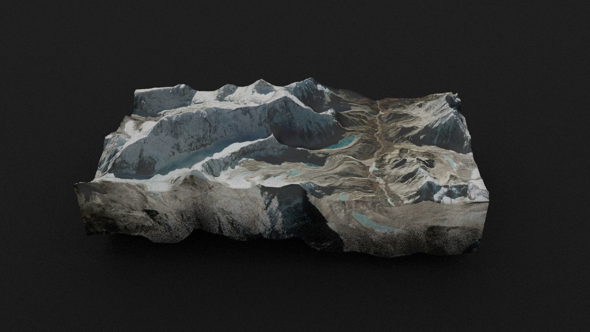 Chamlang Low-poly 3D model_5