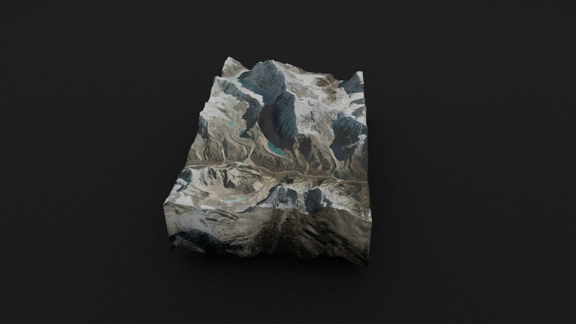 Chamlang Low-poly 3D model_3